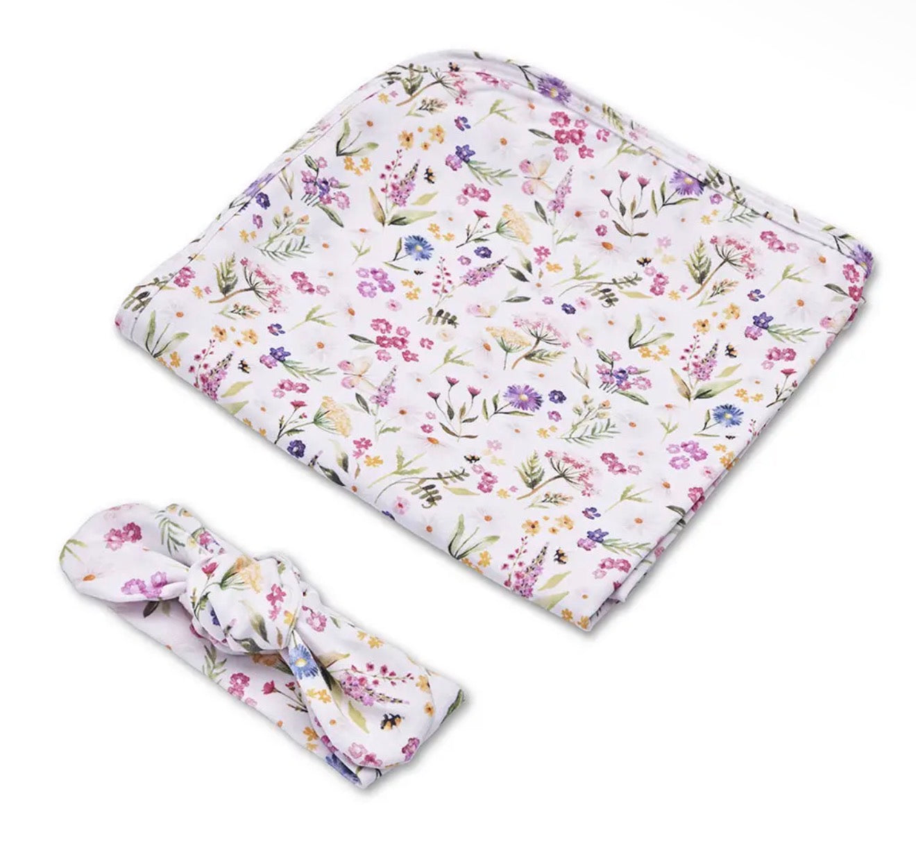 Gracie Jersey Wrap & Top Knot Set
