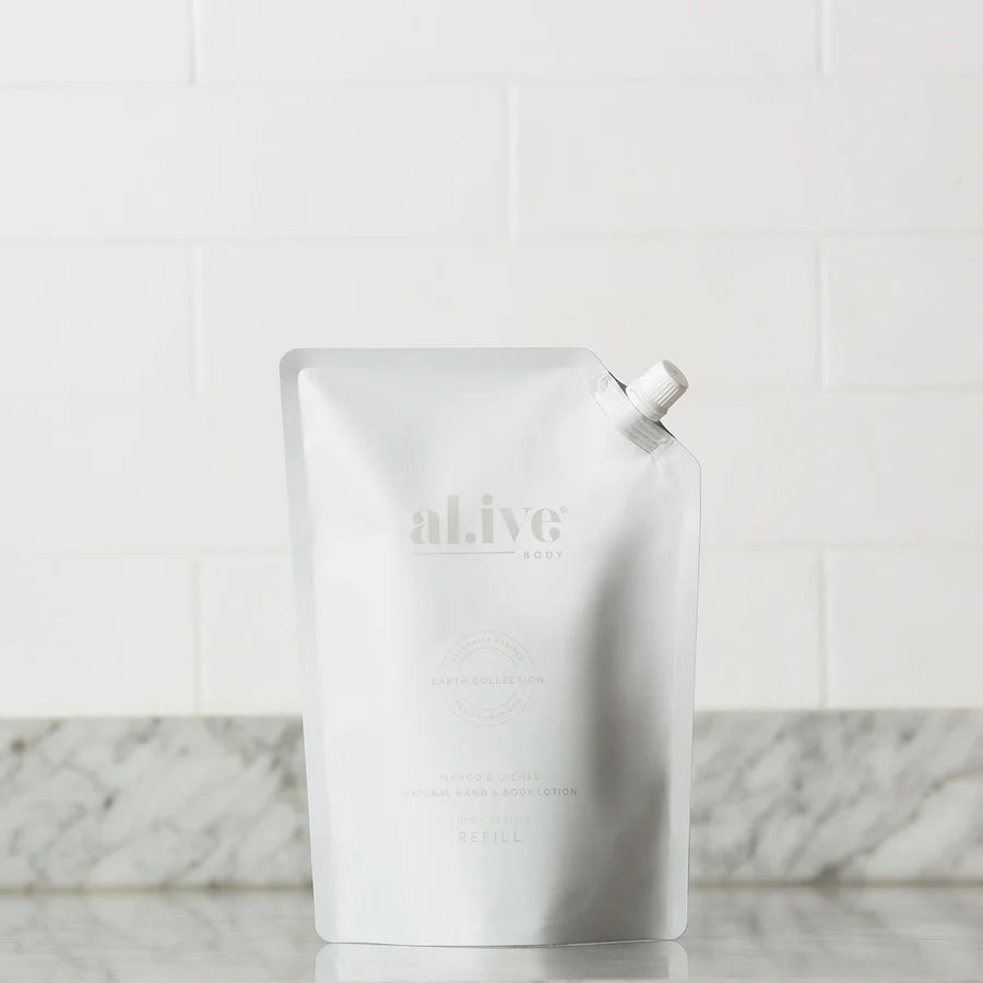 Alive Body Mango & Lychee Natural Hand and Body Lotion Refill