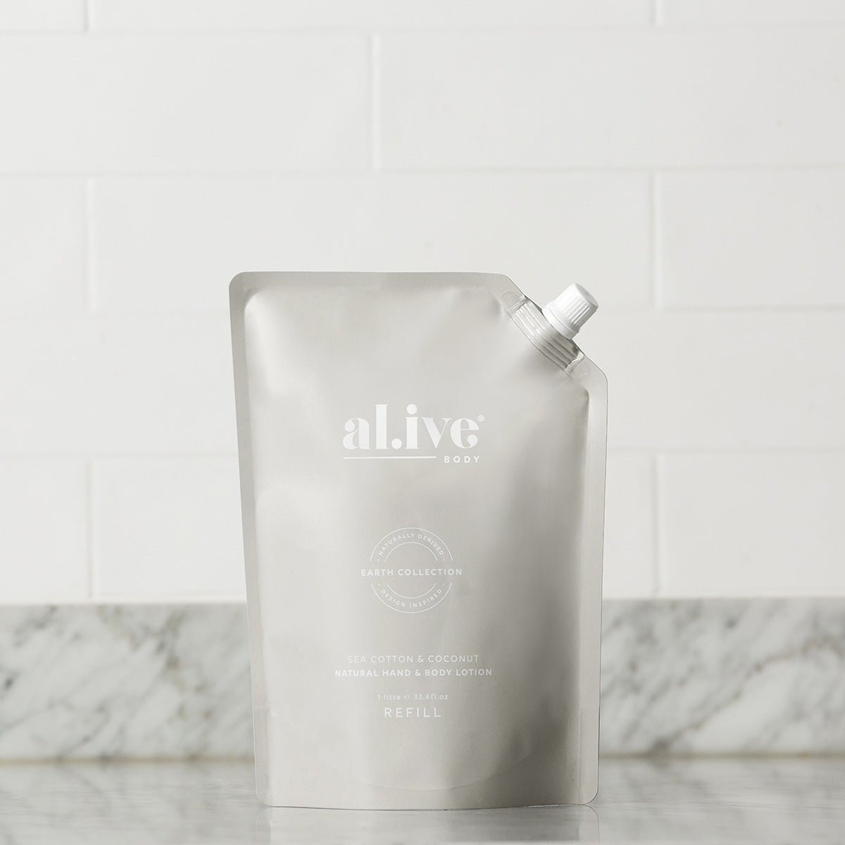 Alive Body Sea Cotton & Coconut Natural Hand and Body Lotion Refill