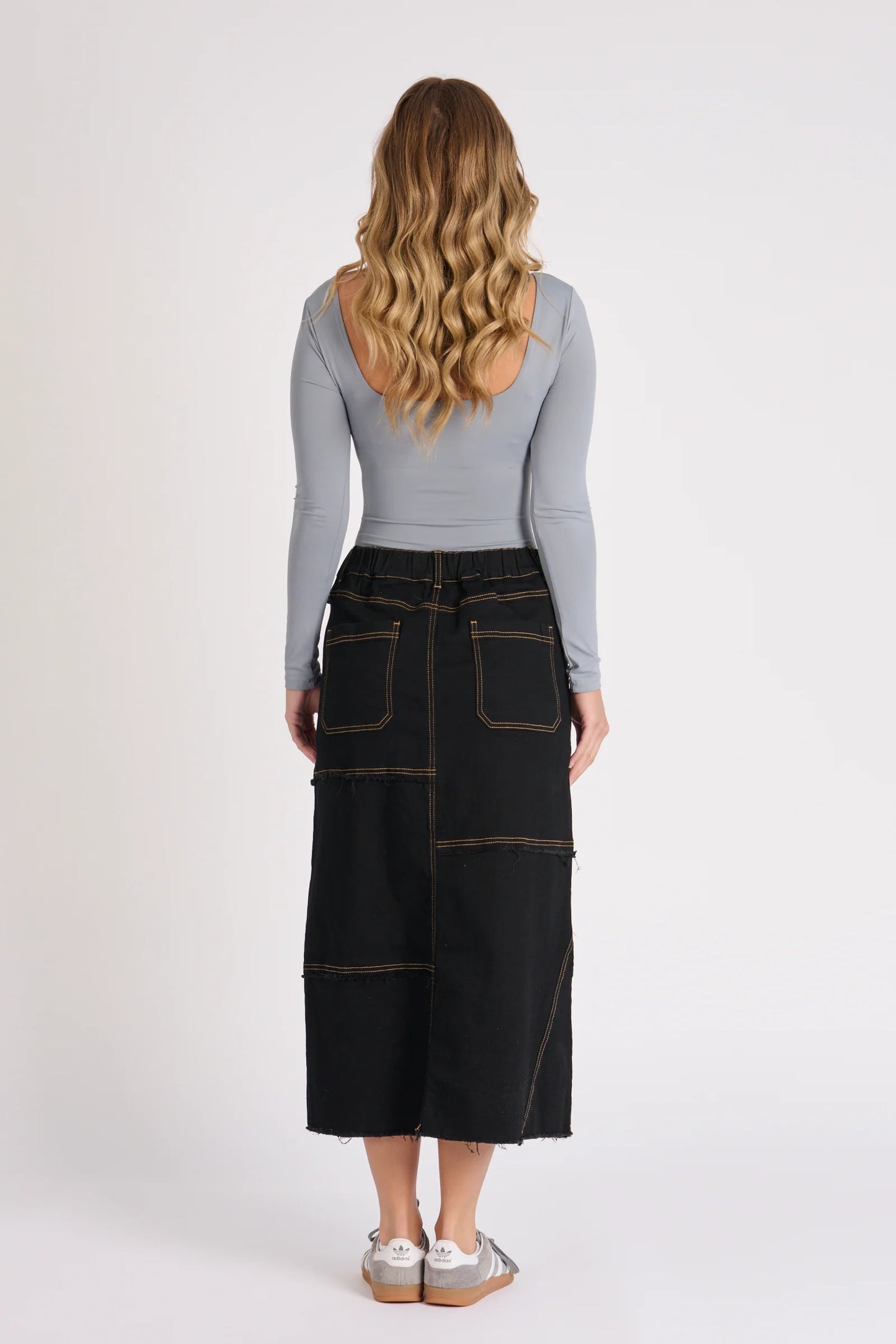 Contrast Stitch Skirt