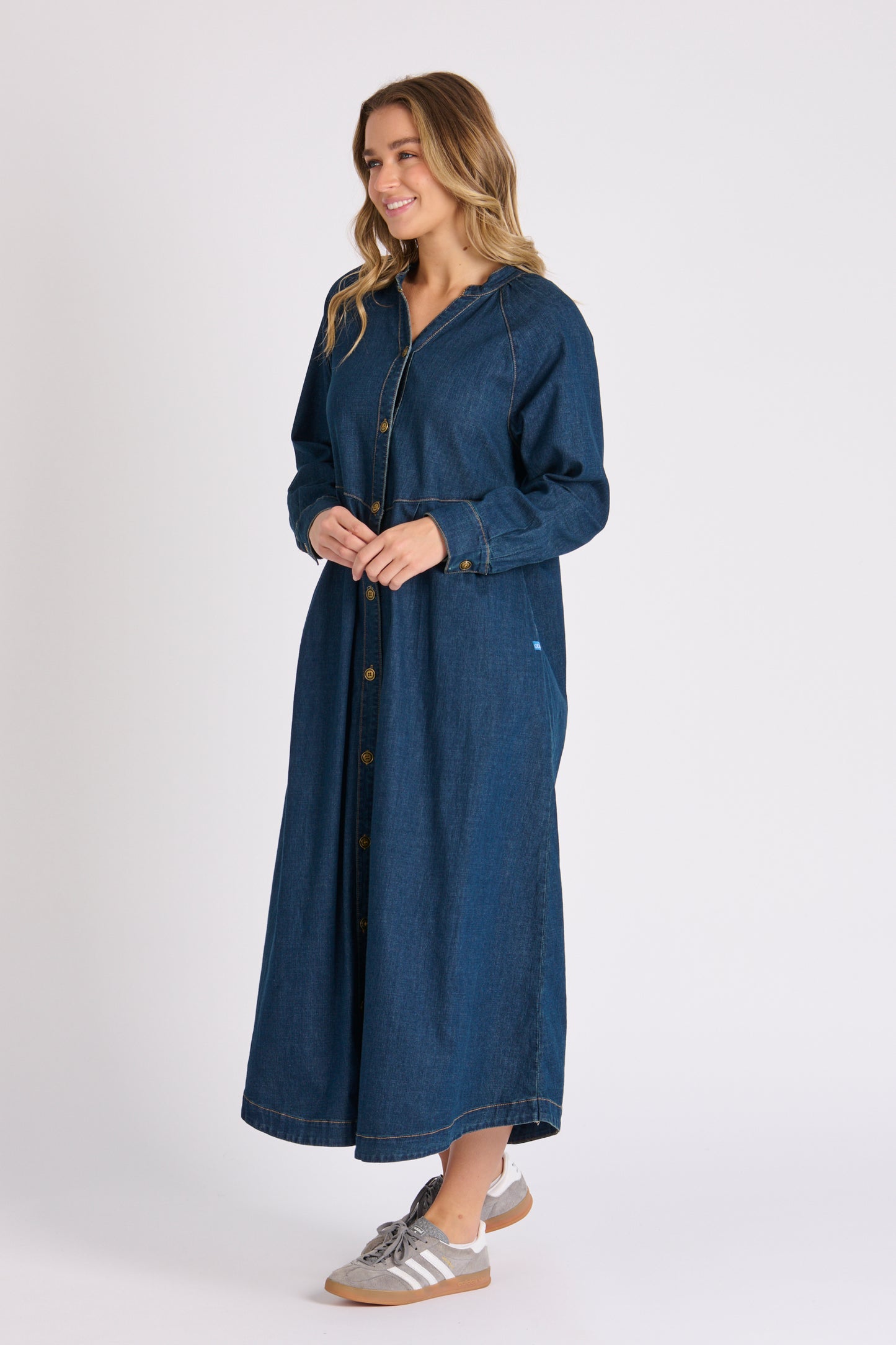Shirt Dress - Dark Denim