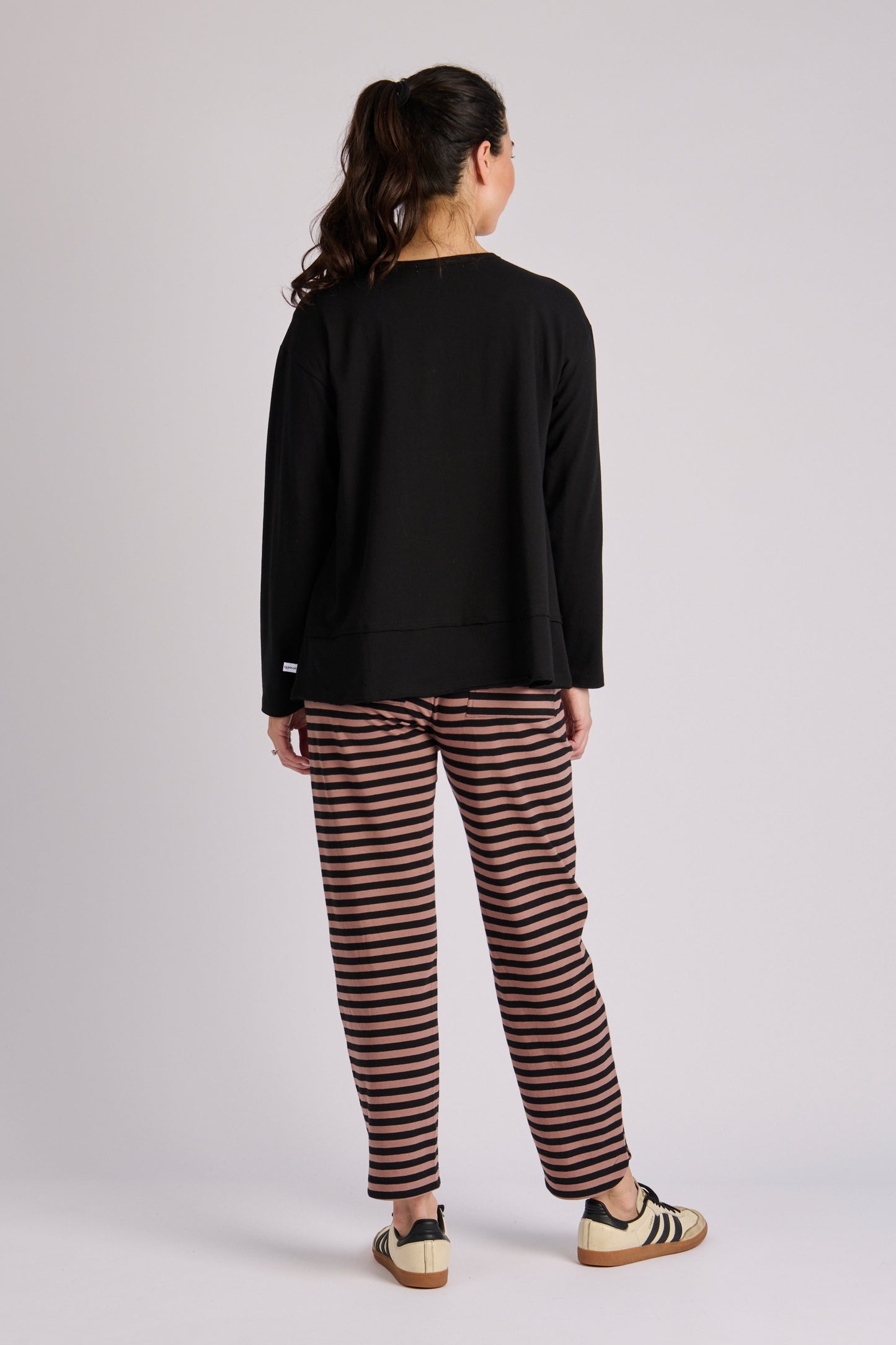 Step Hem Top - Black