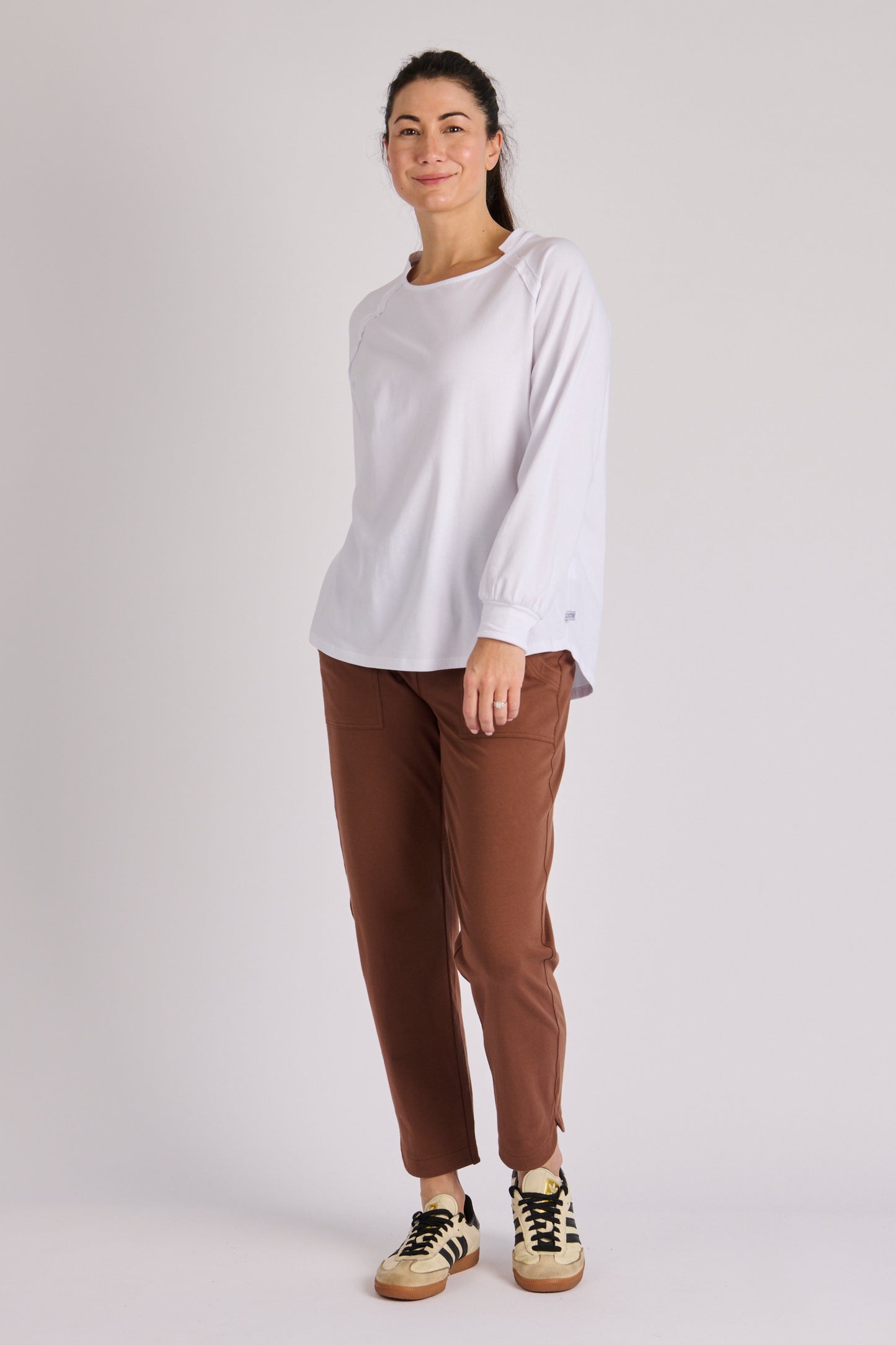 Collar Detail Top- White