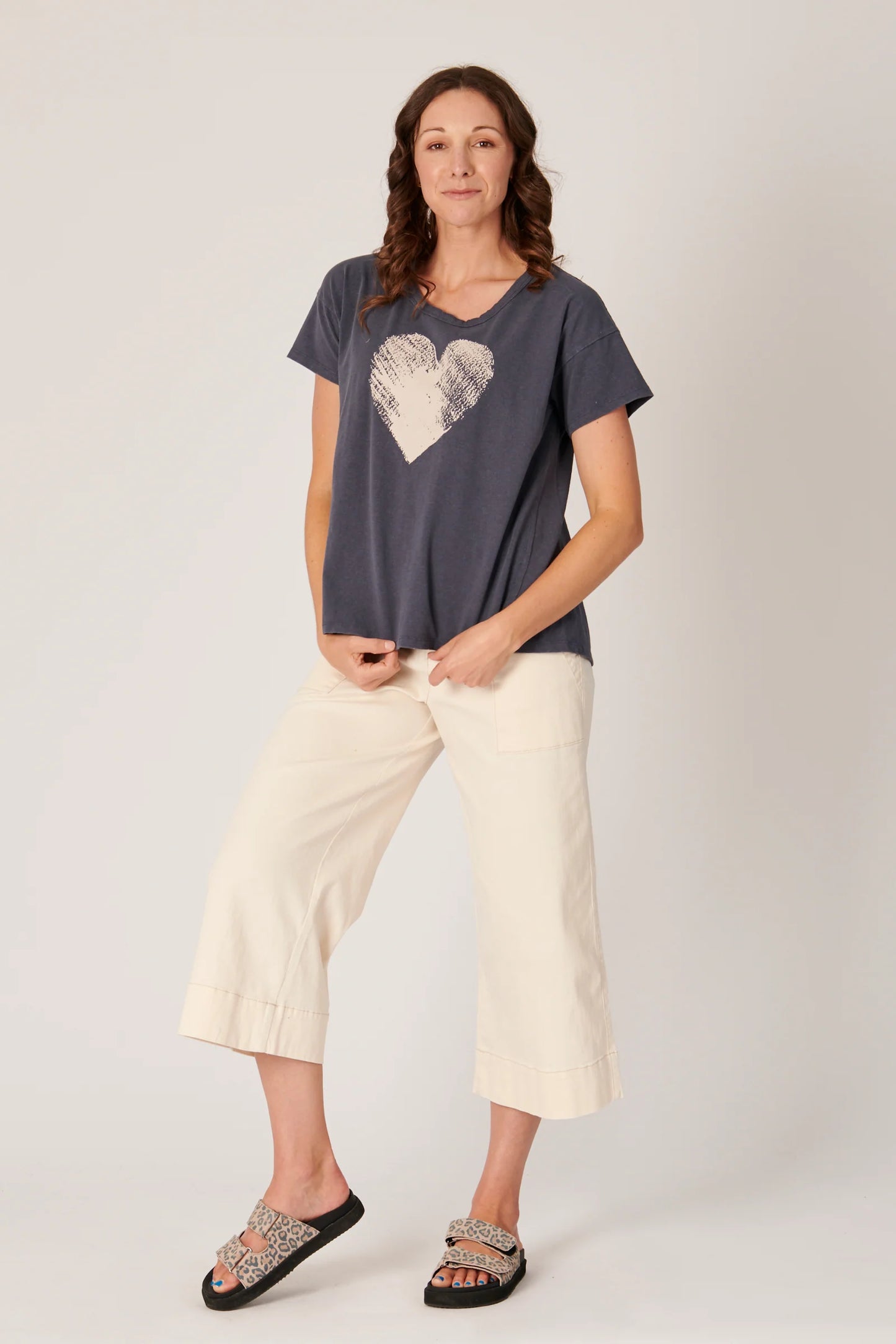 Heart Tee- Ink