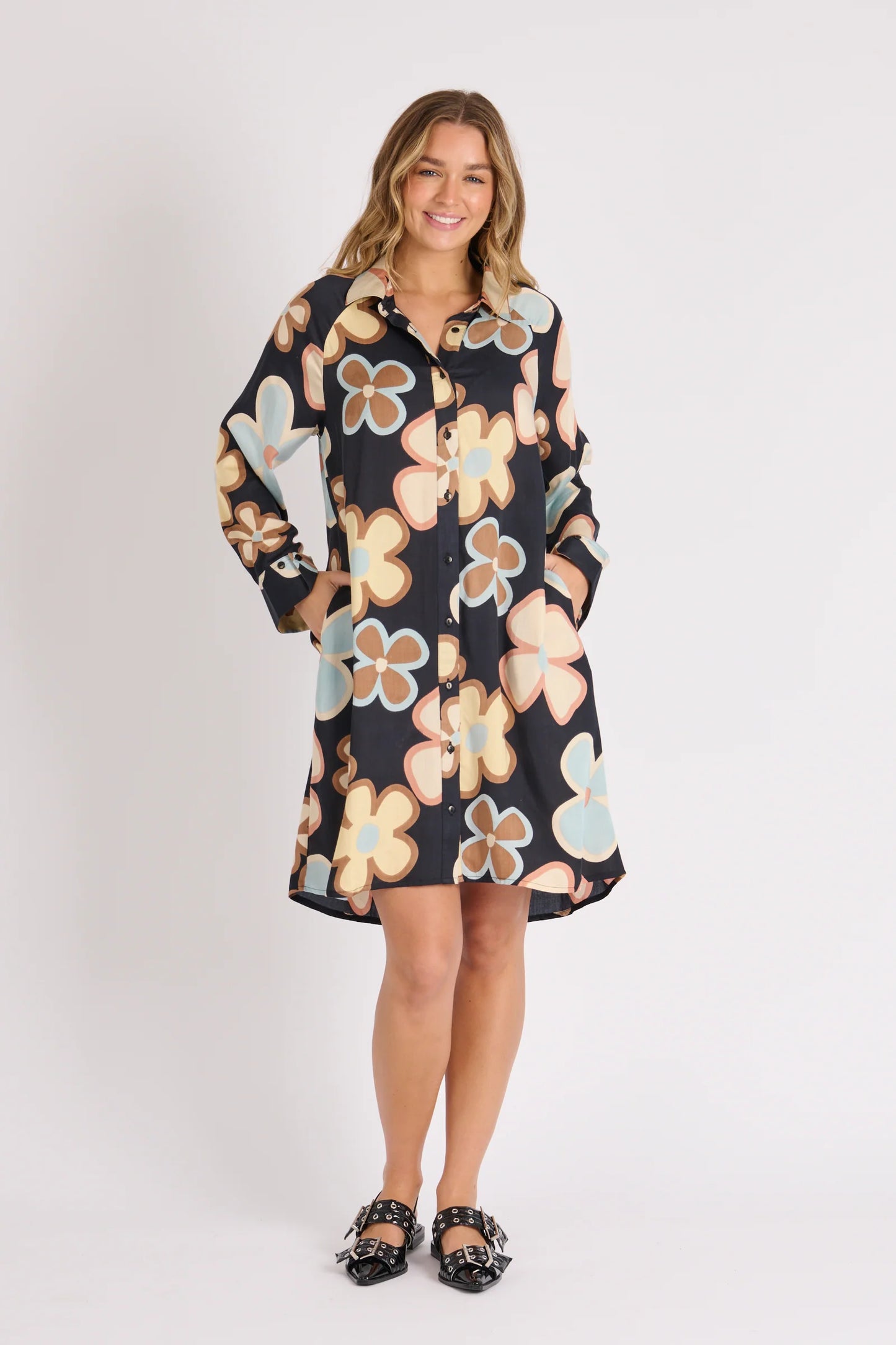 Floral Shirt Dress