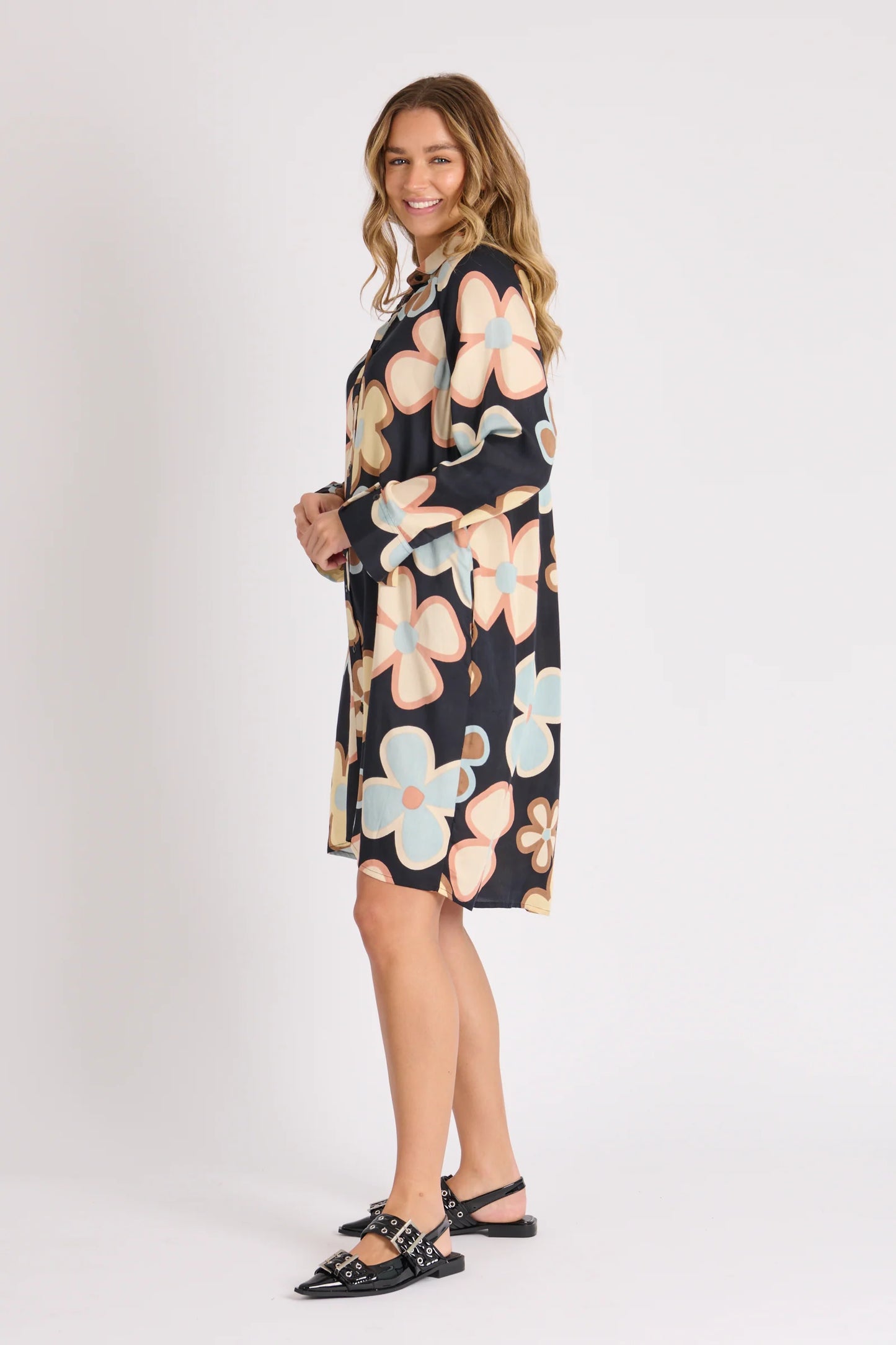 Floral Shirt Dress