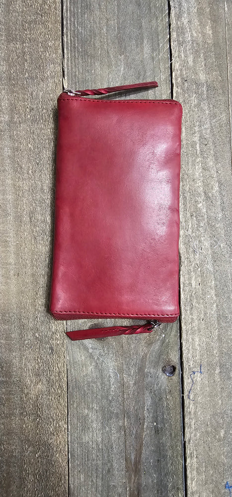 Soft Vintage Leather Optical/Phone Case - Red