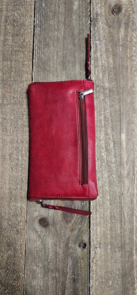 Soft Vintage Leather Optical/Phone Case - Red