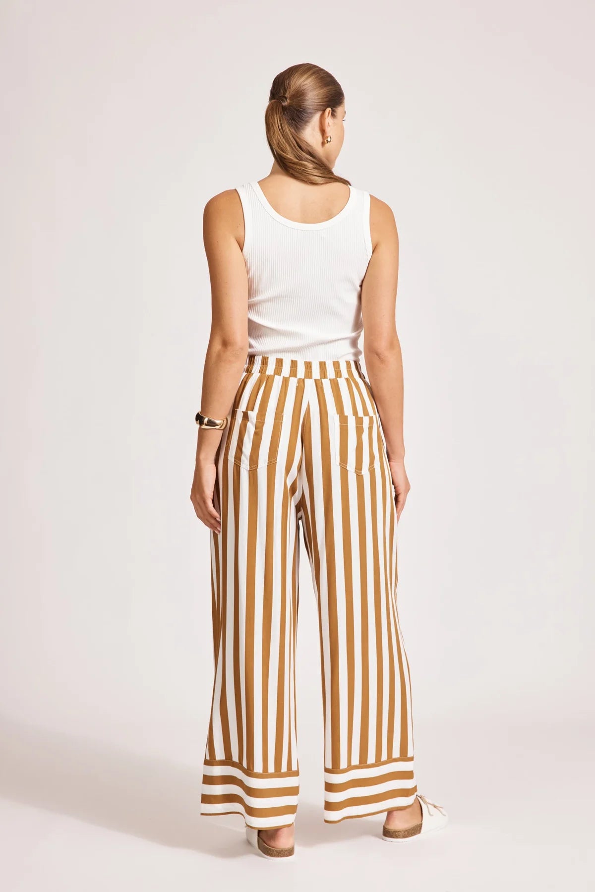 Treville Stripe Pant - Caramel