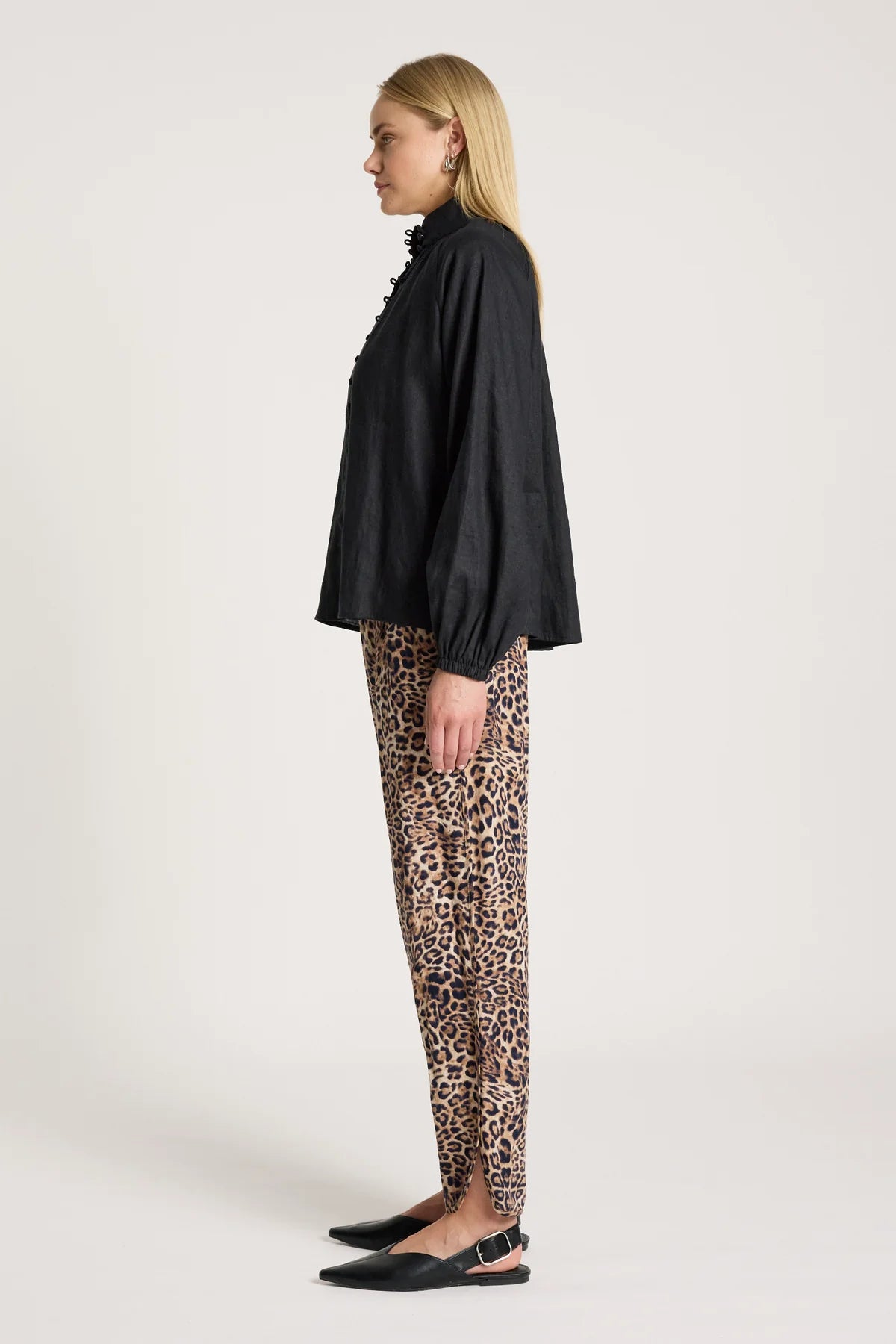 Bajau Button Shirt- Black