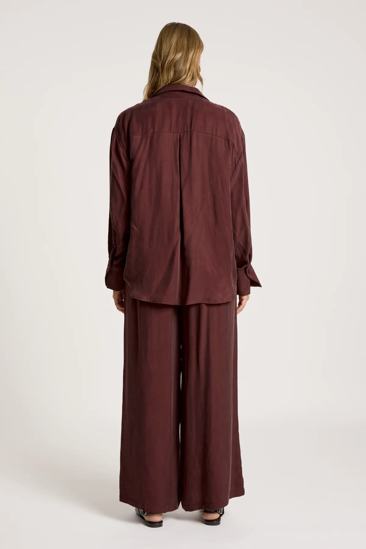 Calista Shirt- Mahogany