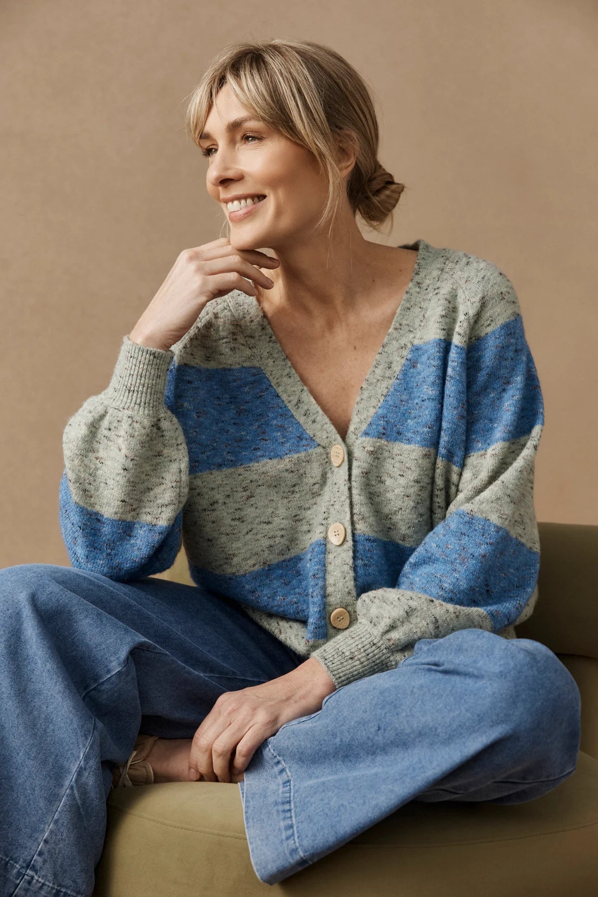 Zarda Cardigan- Sage/Lake