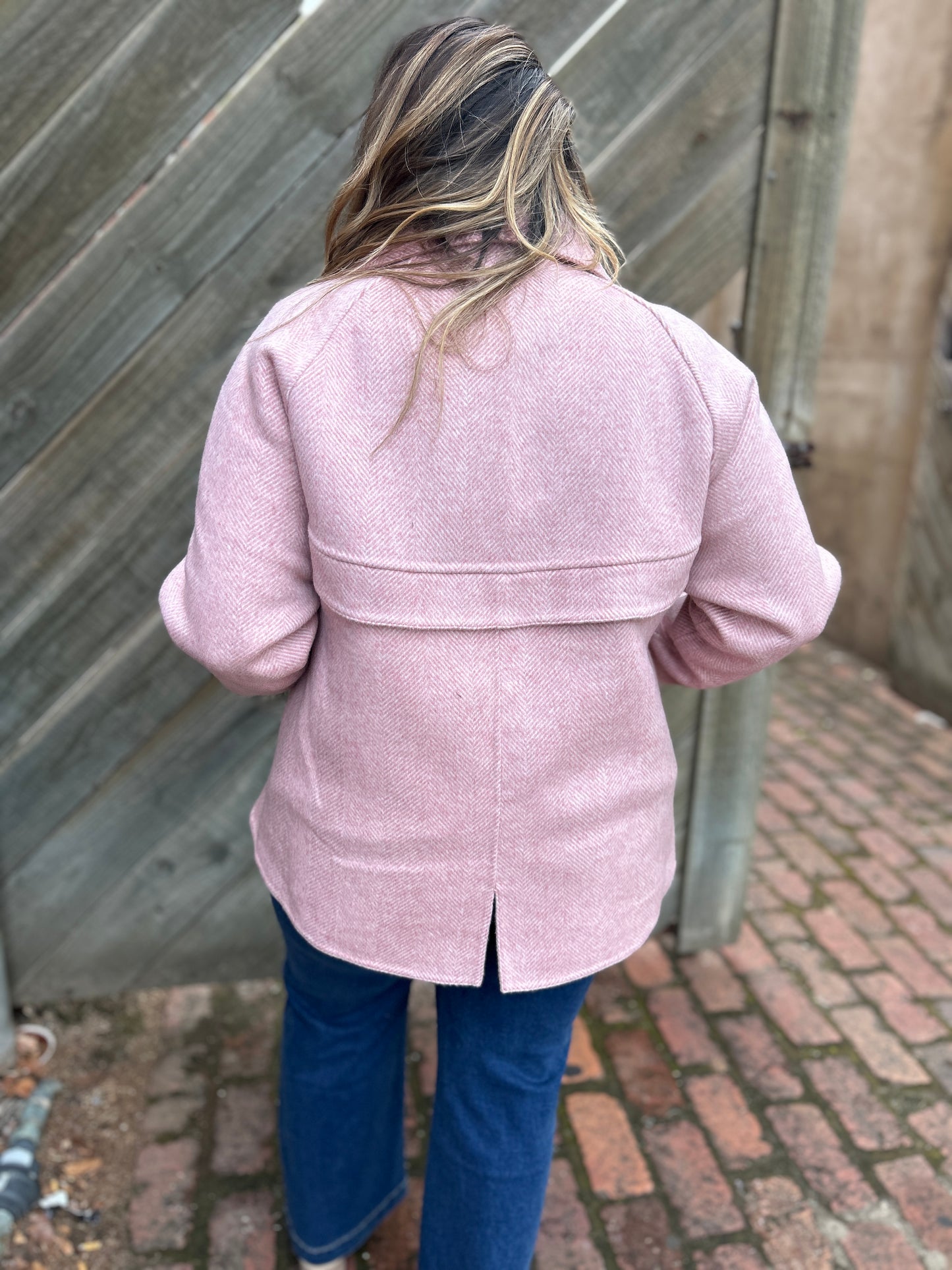 Pea Coat - Soft Pink