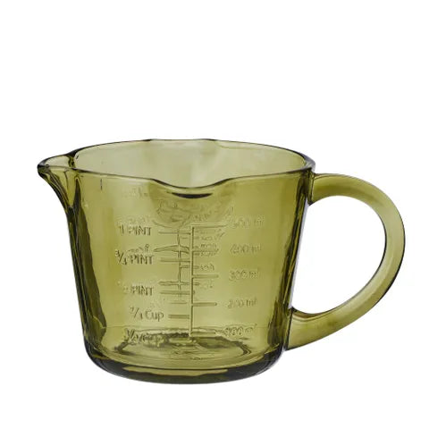 Measuring Jug - Olive Glass