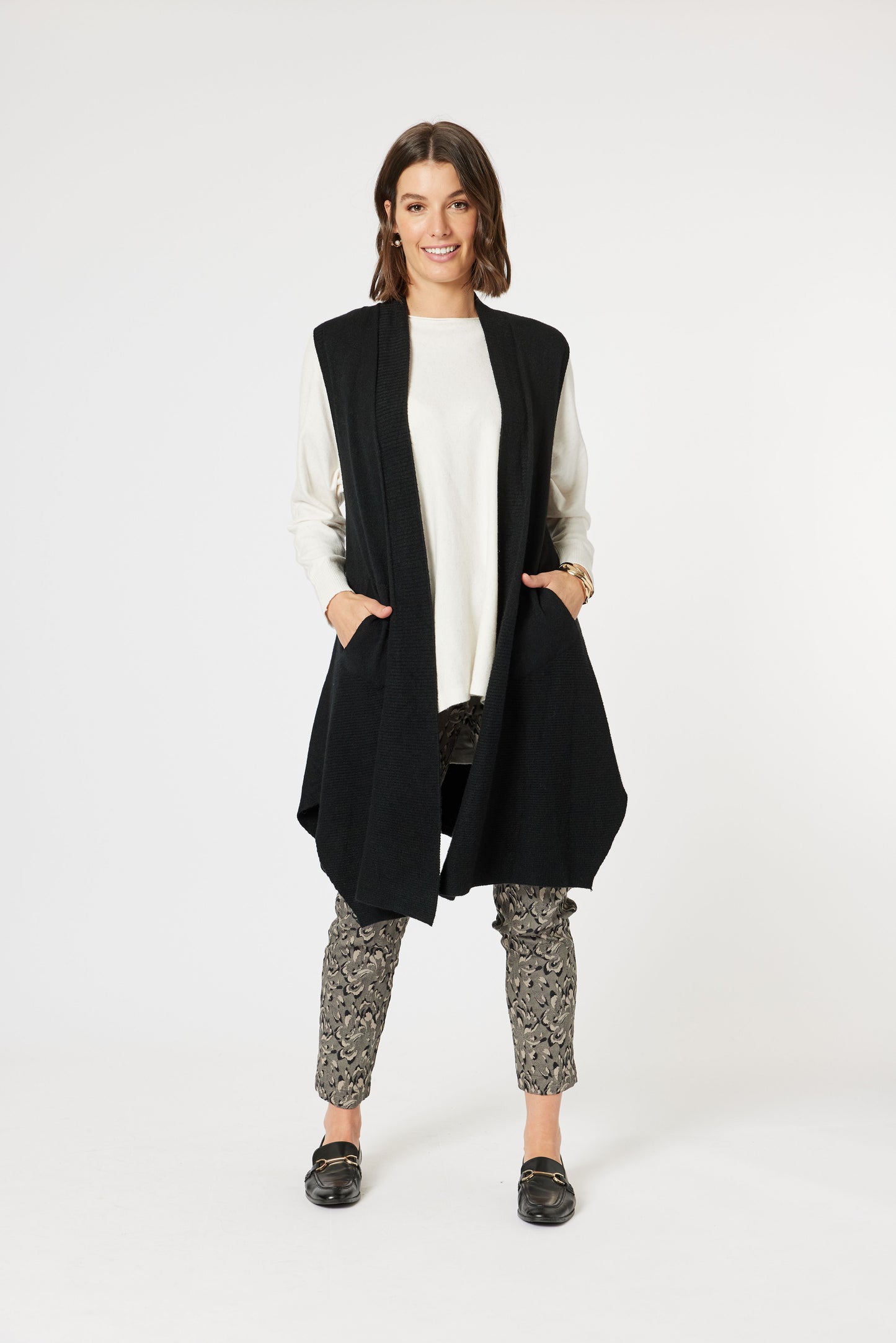 Casa Knit Vest - Black