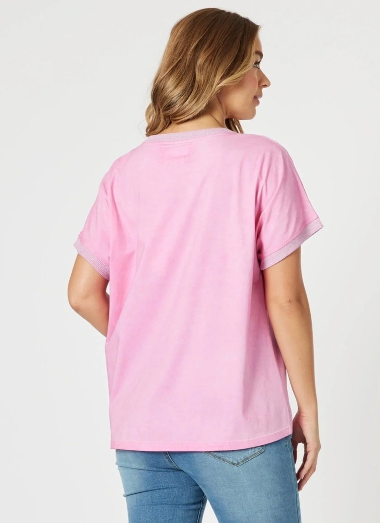 Sienna Tee- Washed Pink