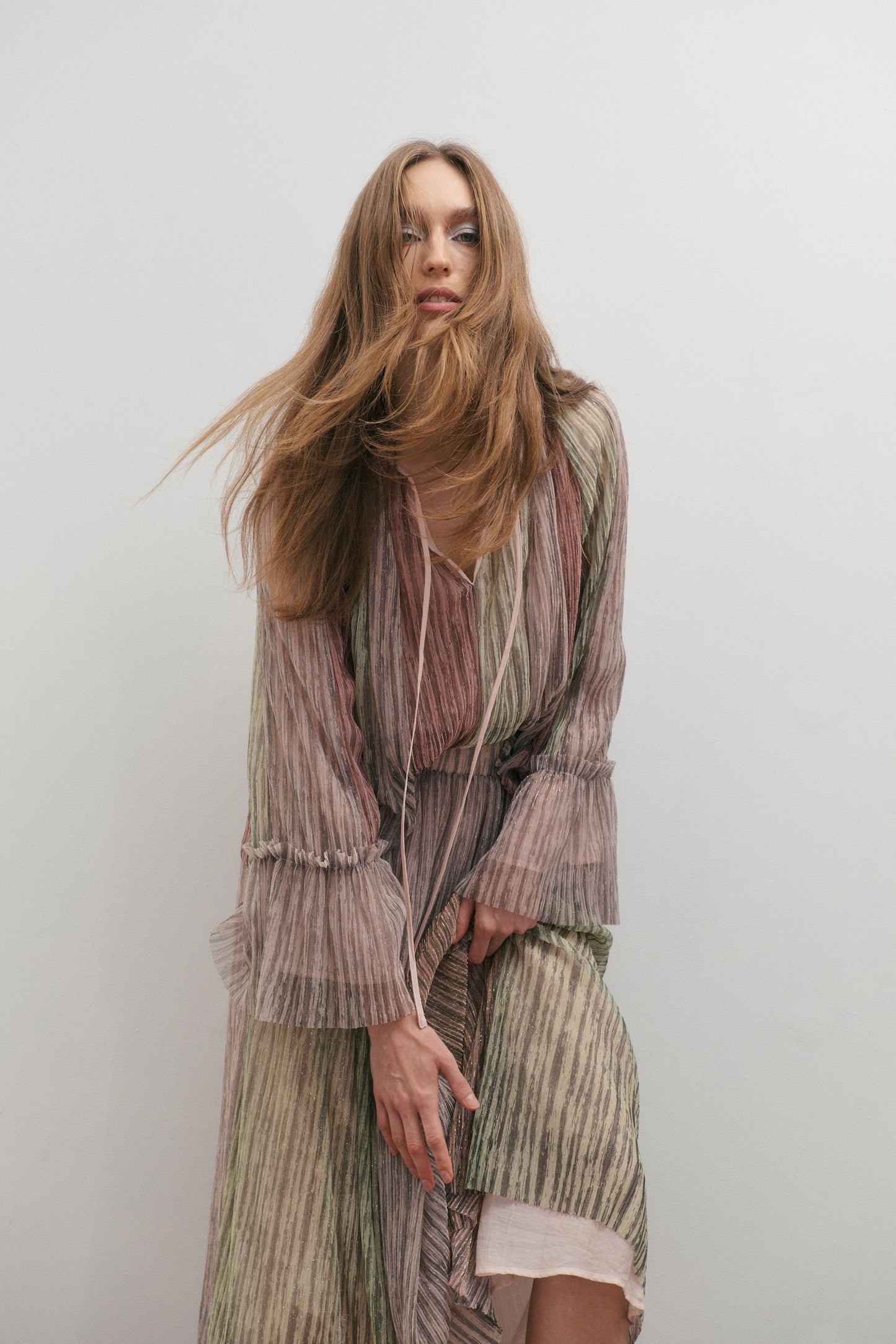 Crystalline Maxi Skirt shimmering Dawn