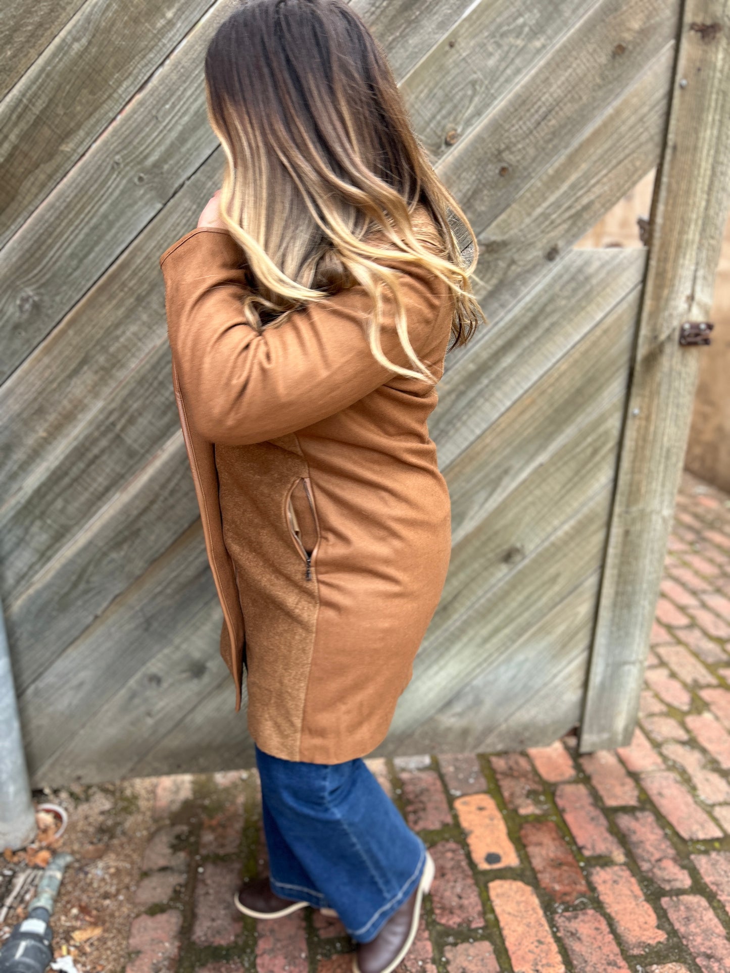 Boucle Coat - Tan