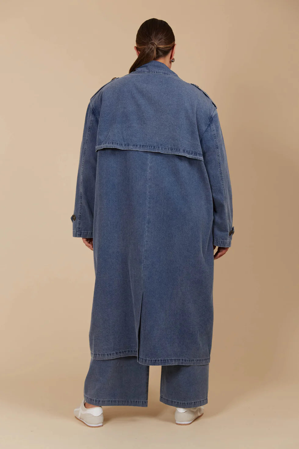 Freya Denim Trench Coat