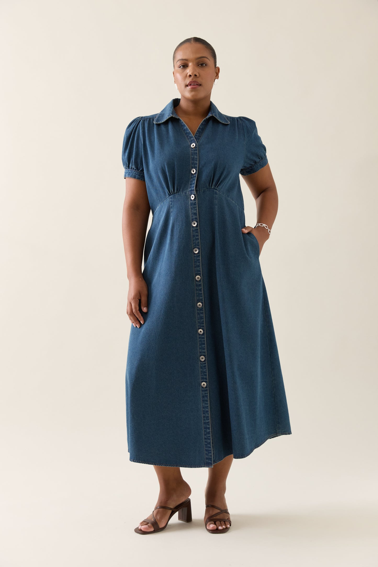 Sofie Denim Maxi - Drift