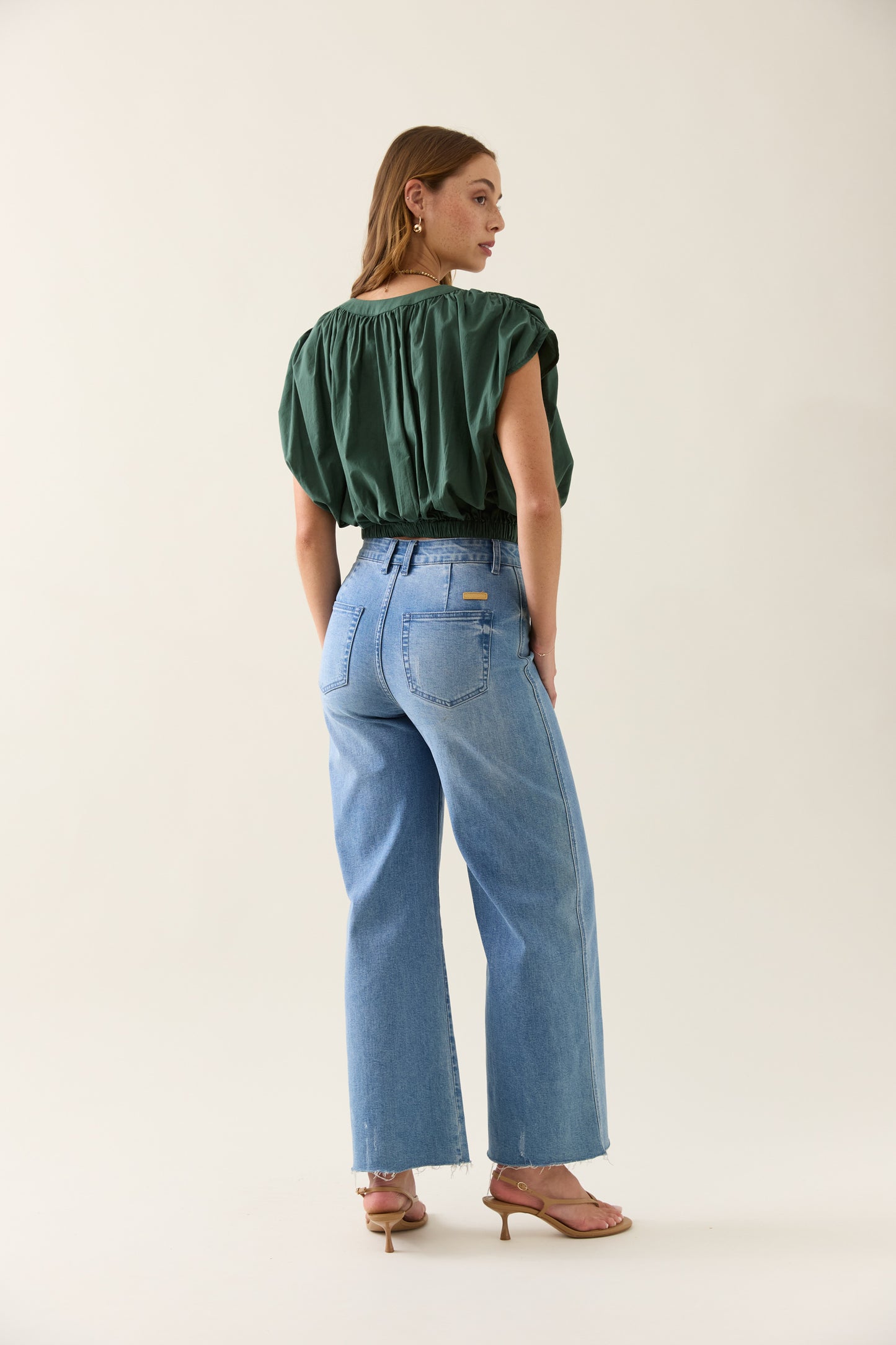 Aurora Reversible Crop Top - Myrtle
