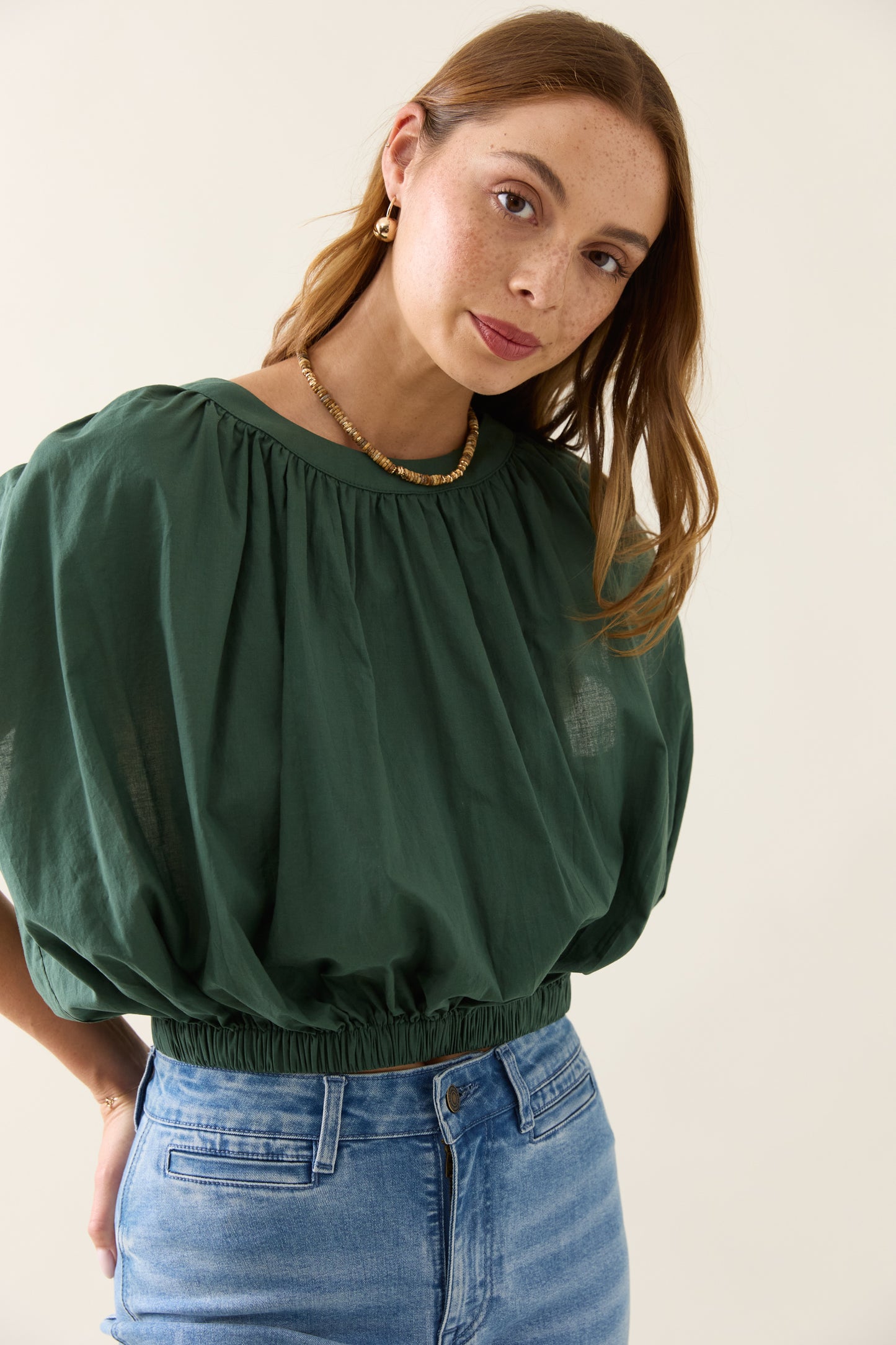 Aurora Reversible Crop Top - Myrtle