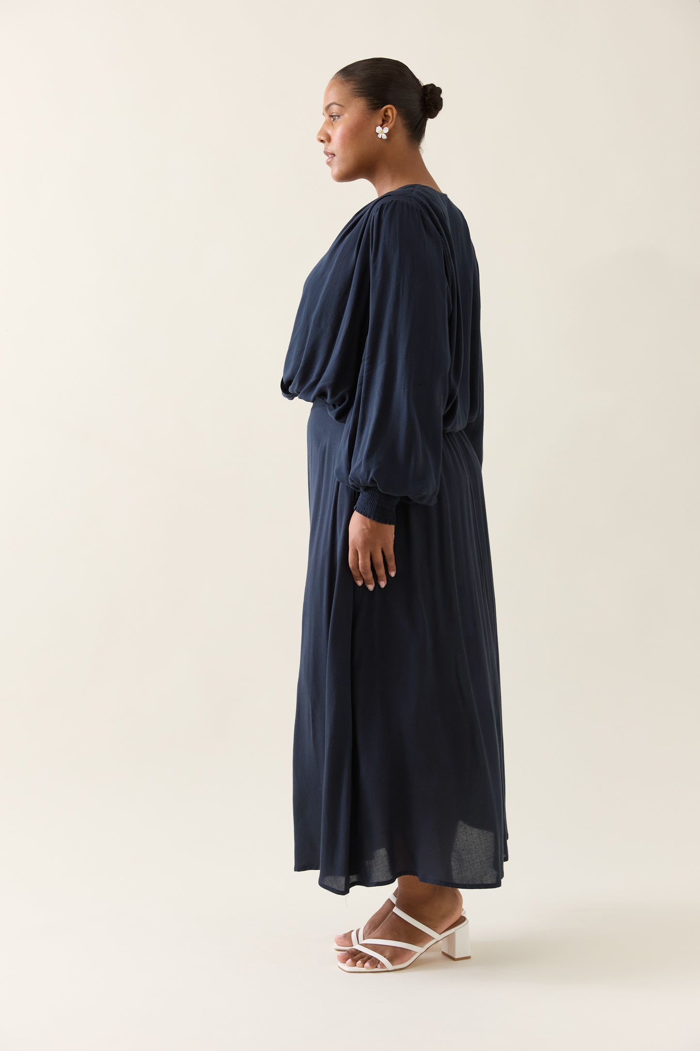 Oline Pleat Skirt - Navy