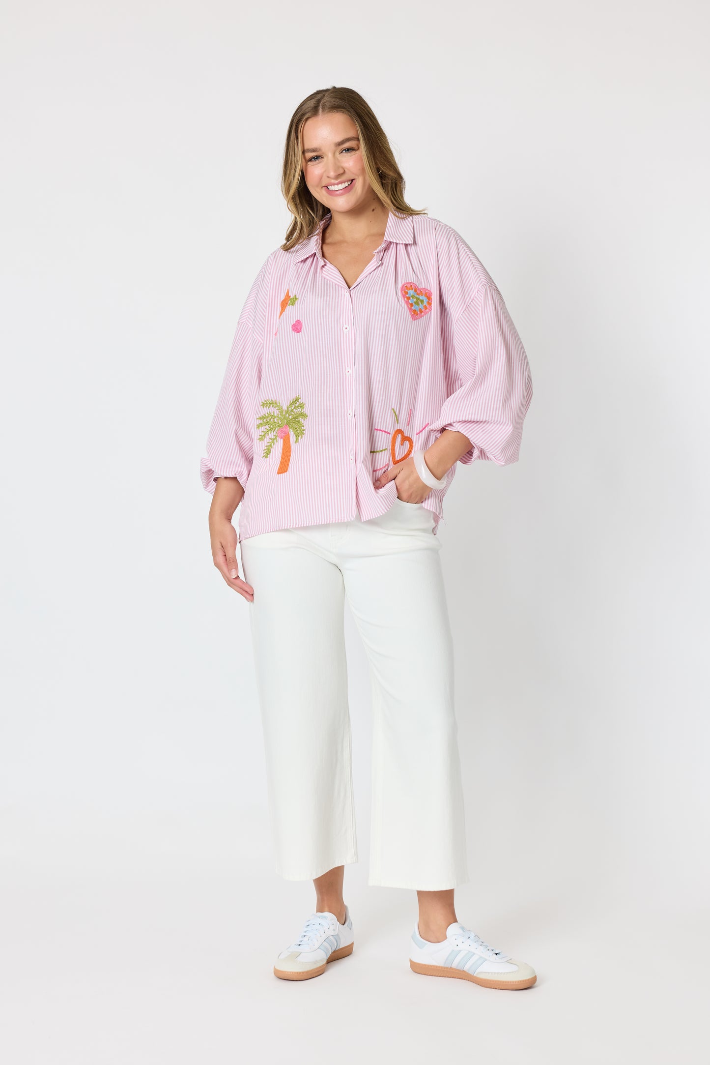 The Palms Shirt - Musk White