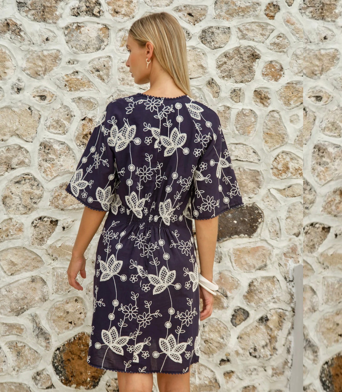 Indira Mini Dress - Navy