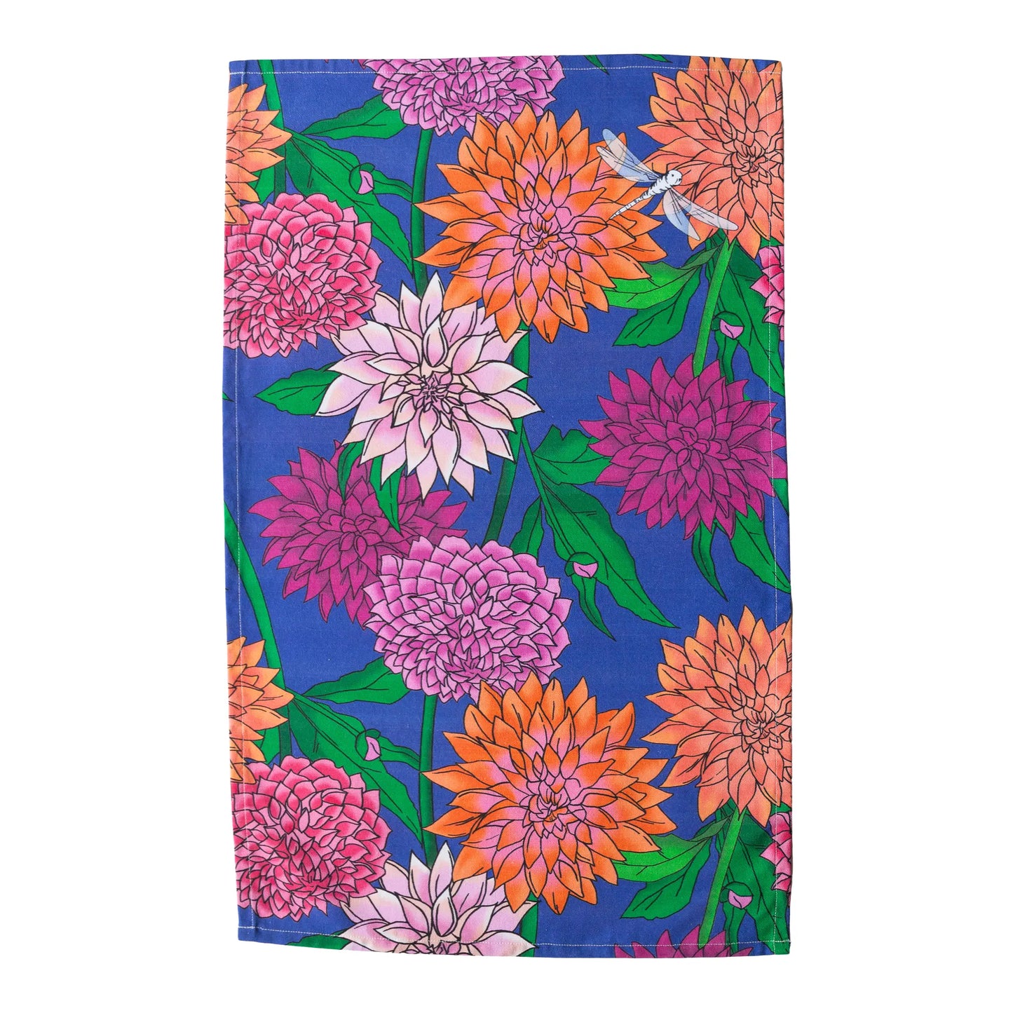 Dahlia Cotton Tea Towel