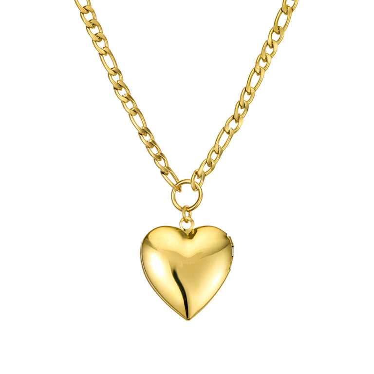 Allure Locket Heart Pendant- Gold