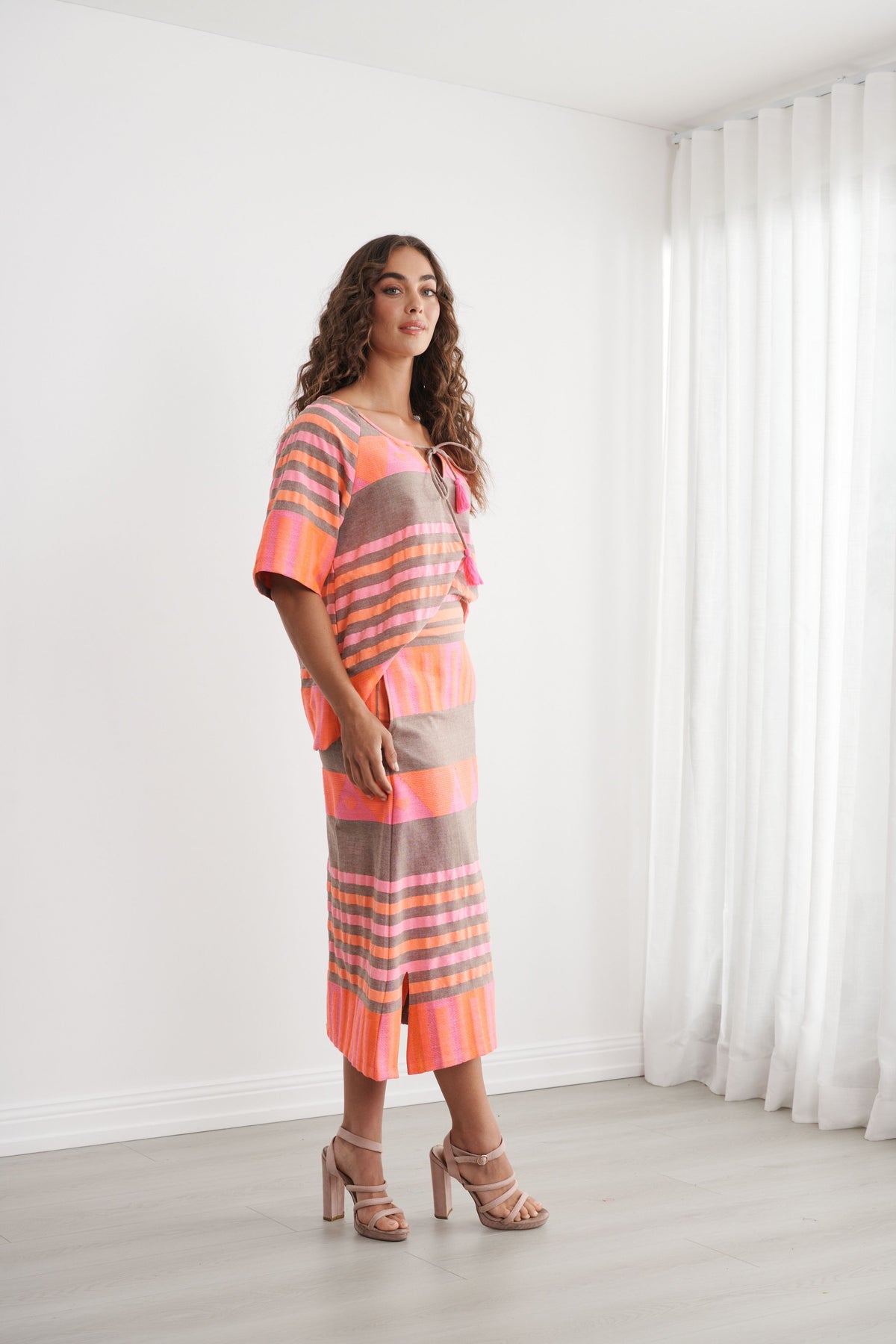 Caju Neon Handloom Skirt