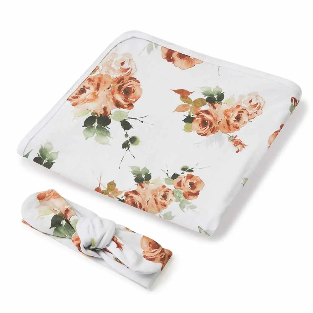 Snuggle Swaddle Set- Rosebud