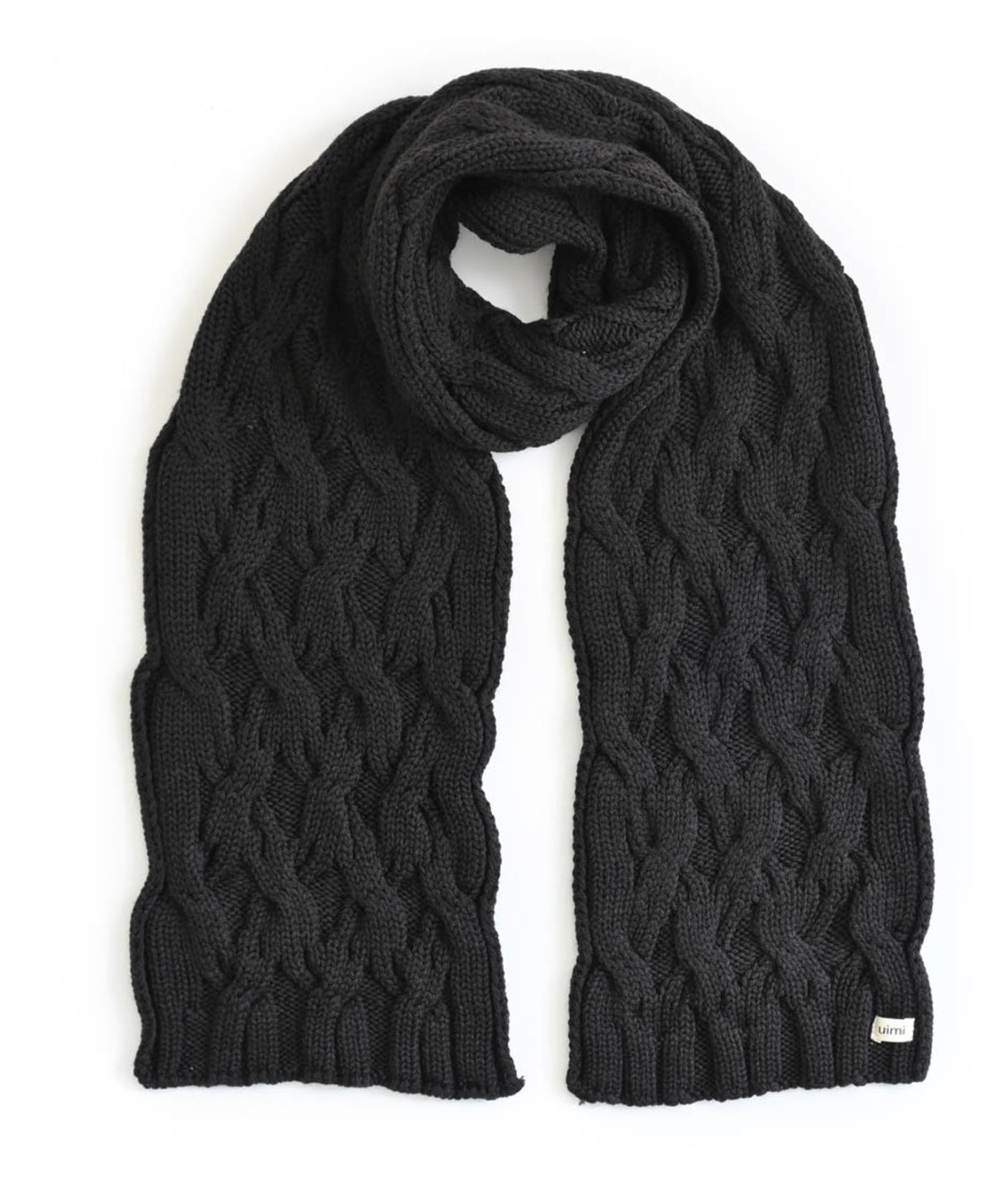 Mabel Merino Wool Scarf - Liquorice