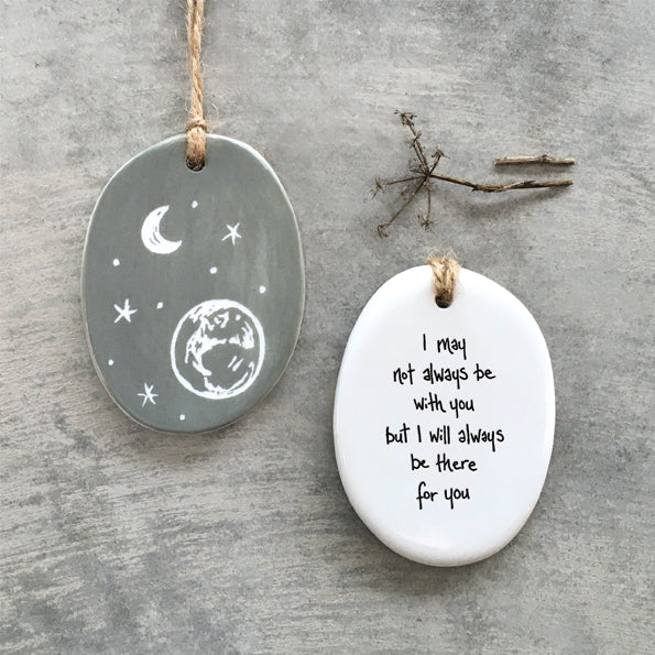 Oval Sgraffito Quote - Always There
