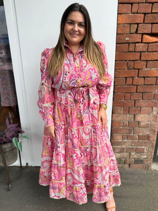 Charlotte Flower Maxi - Magical Pink