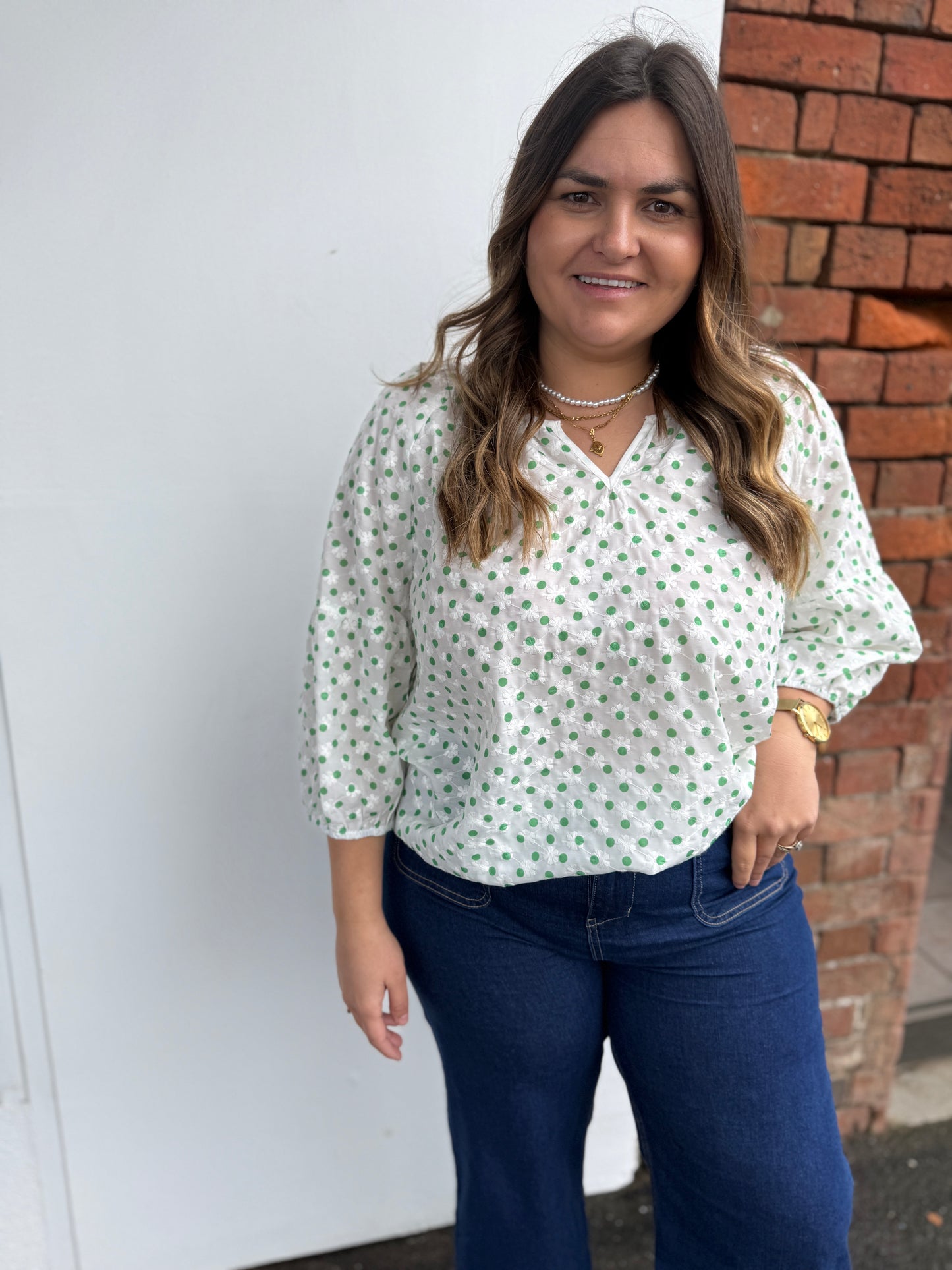 Get Dotty Top- Elm