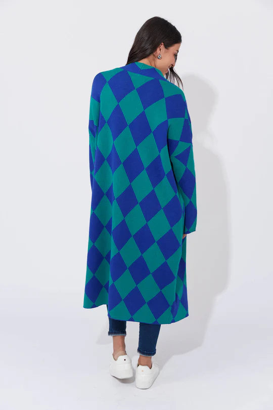Casablanca Cardigan Blue/Oasis- One Size