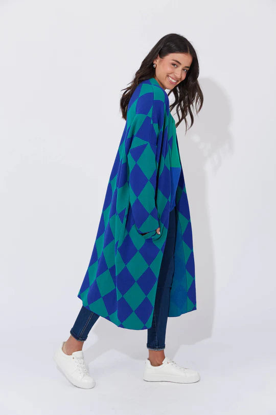 Casablanca Cardigan Blue/Oasis- One Size