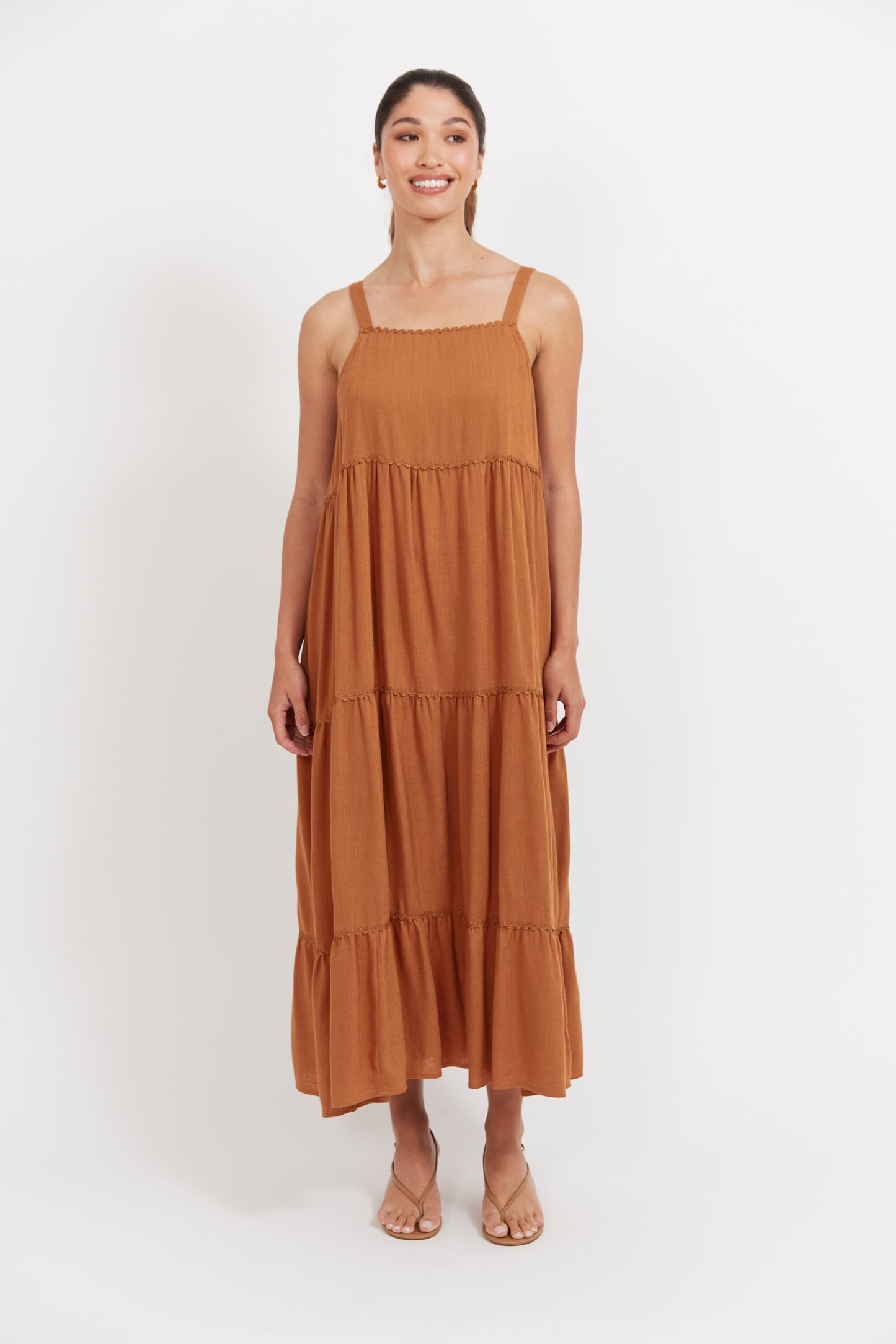 Haiti Tank Maxi Dress-Tan