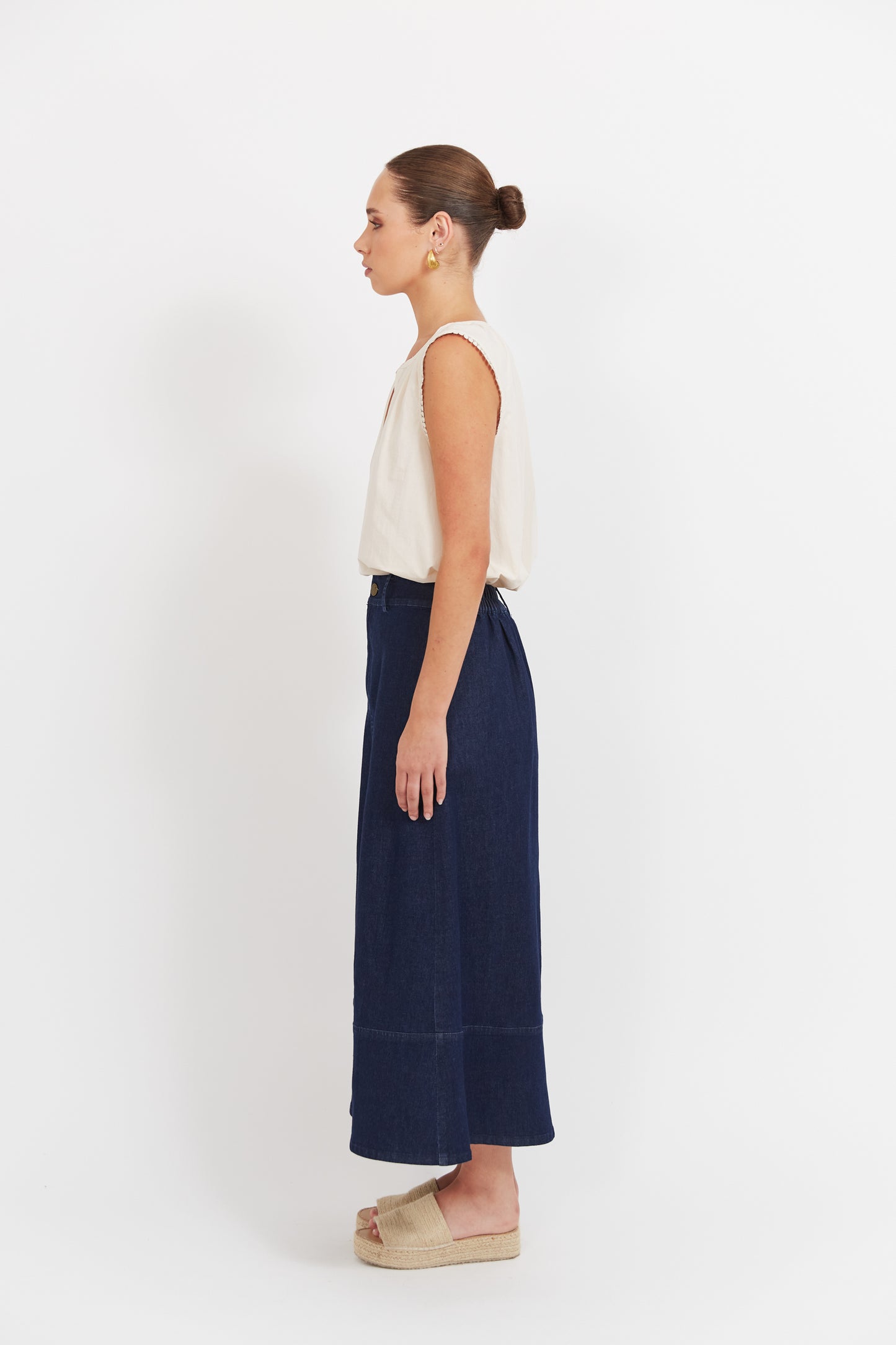 Panama Maxi Skirt - Indigo