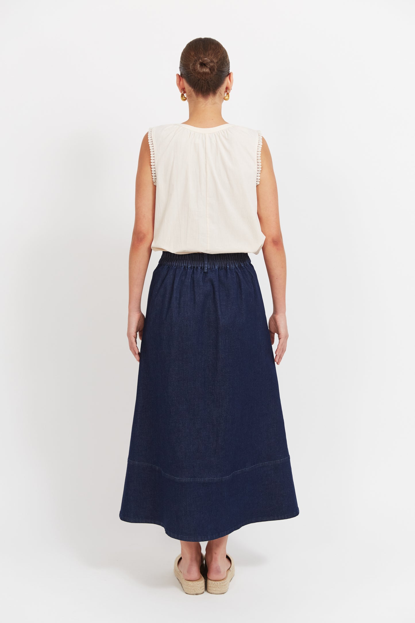 Panama Maxi Skirt - Indigo