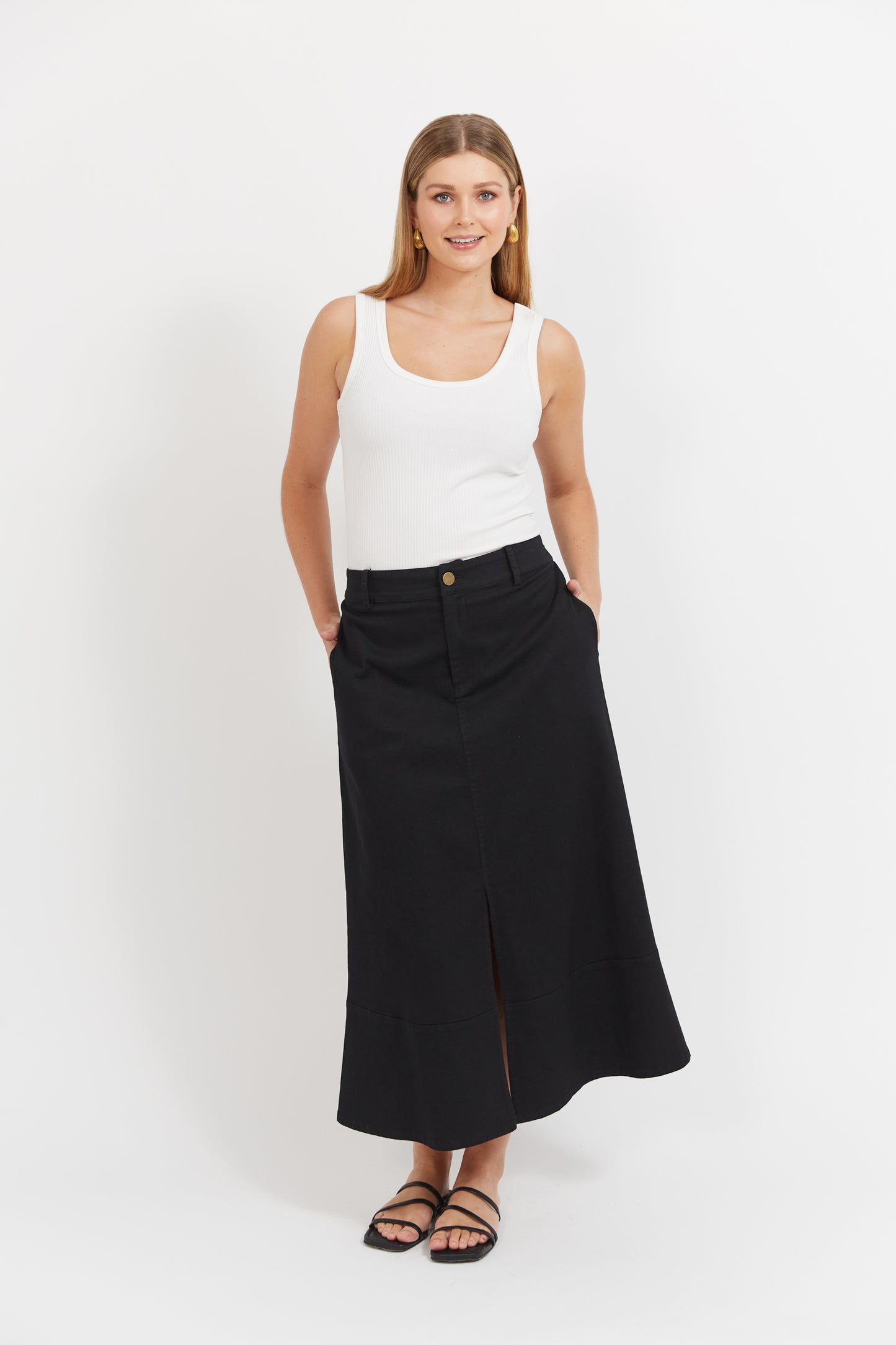 Panama Maxi Skirt - Black
