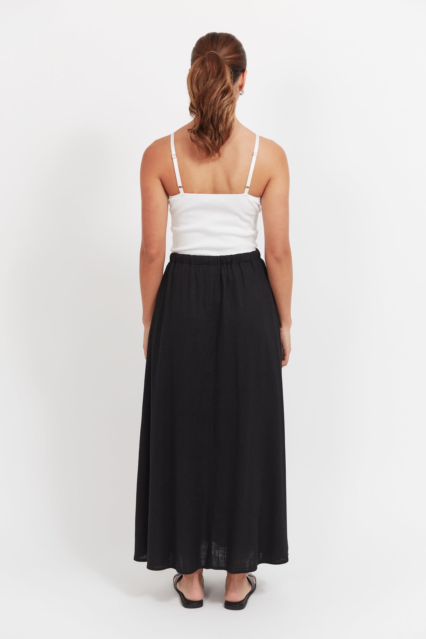 Jardin Maxi Skirt - Black