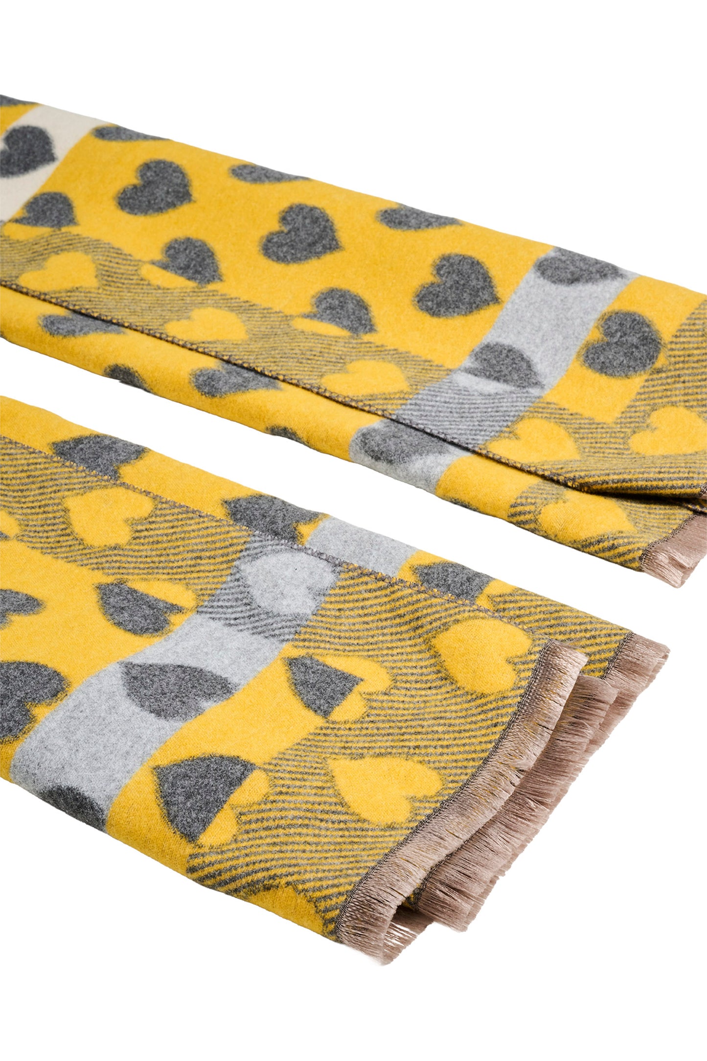 Savioe Heart Scarf- Grey