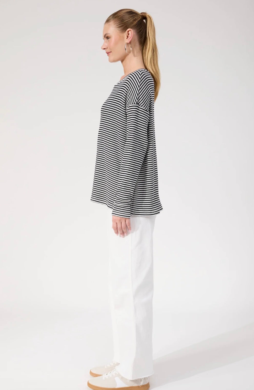 Levi Stripe Long Sleeve - Black