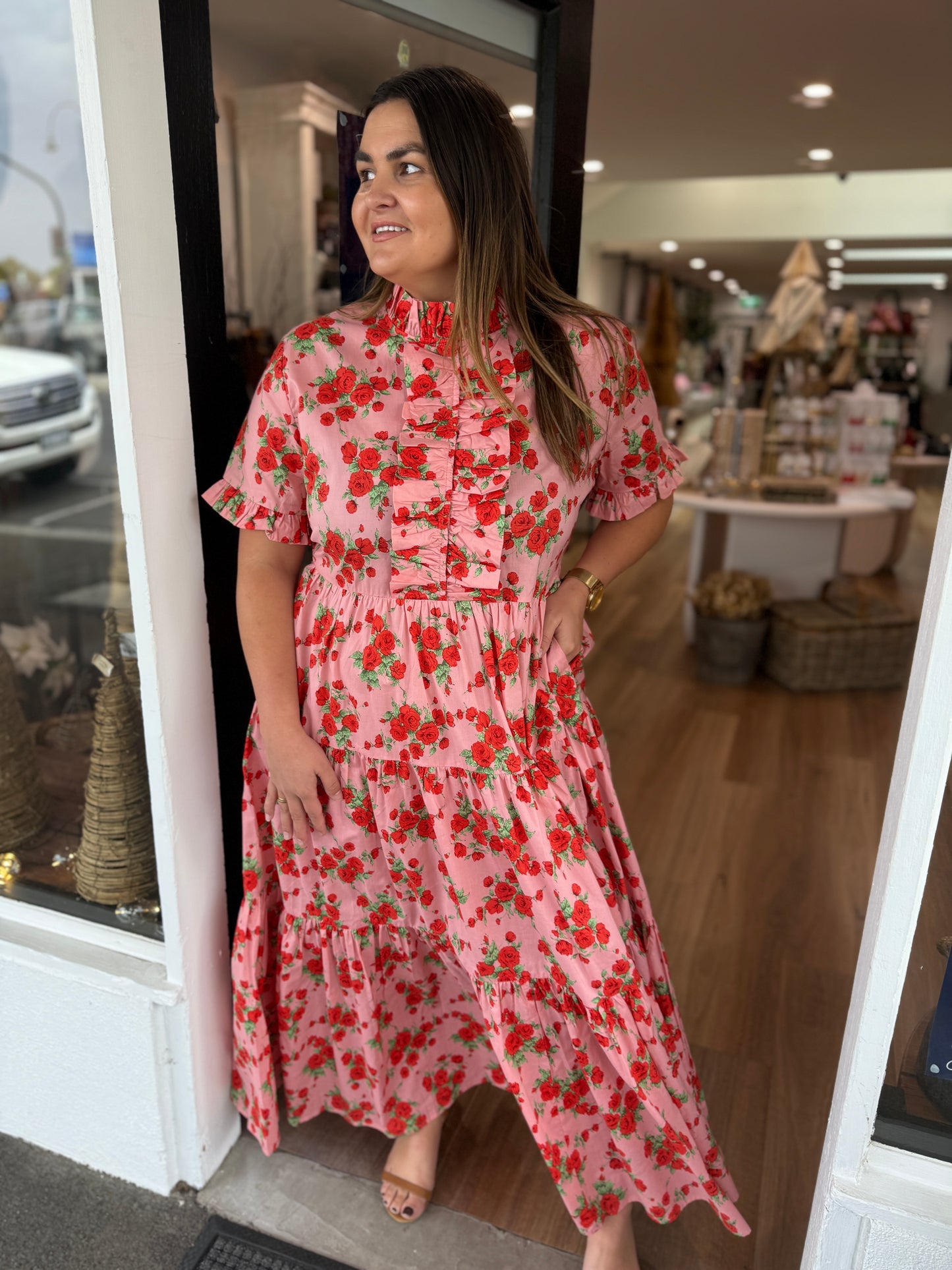 Zara Maxi Dress Queen of Roses