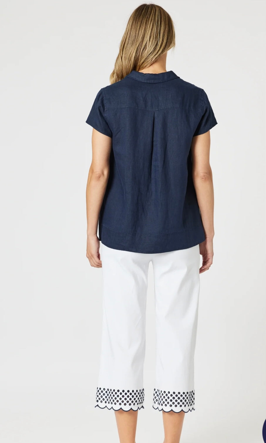 Beau Lino Top- Navy