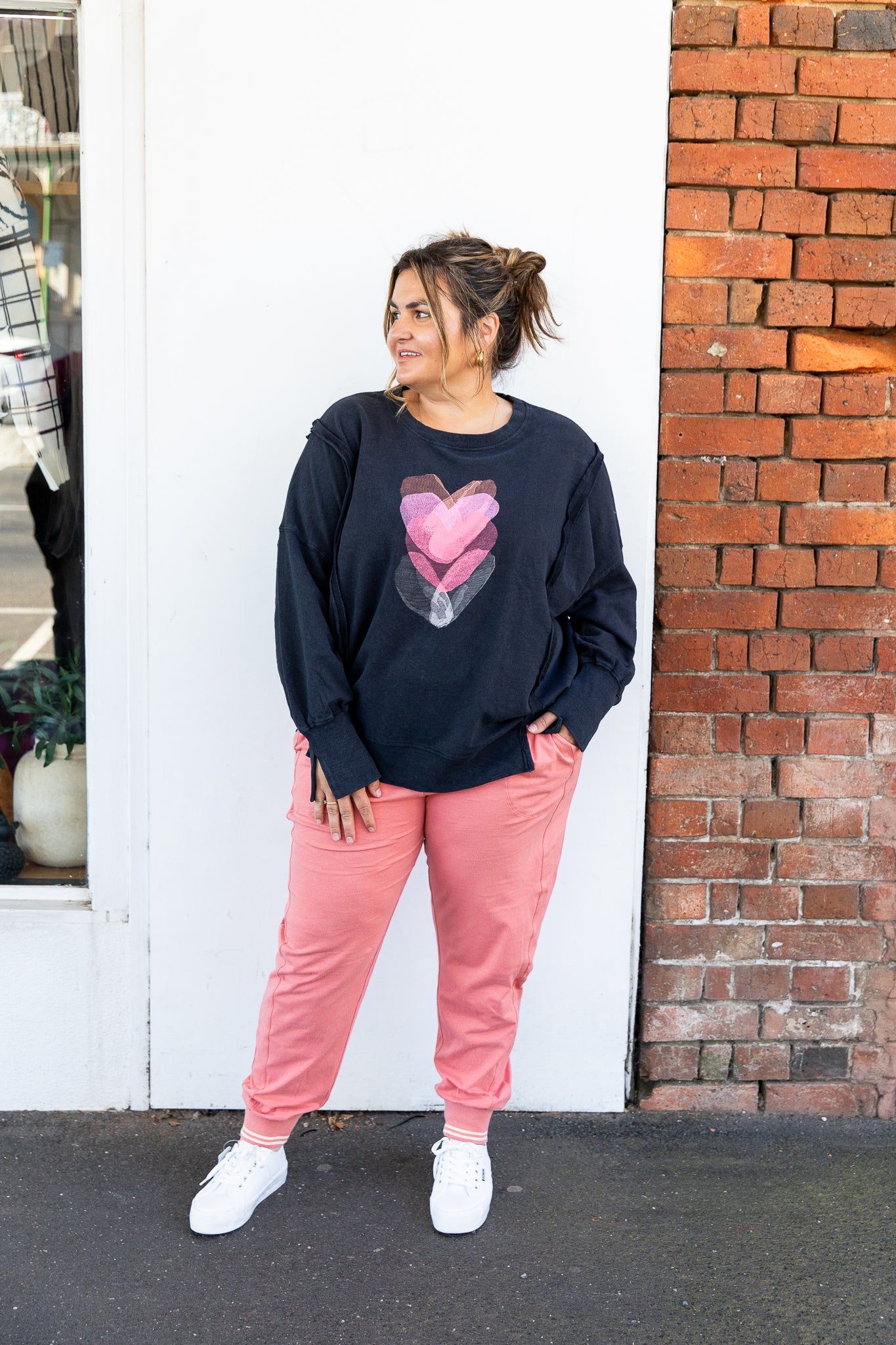 Seam Detail Pant - Dusty Rose