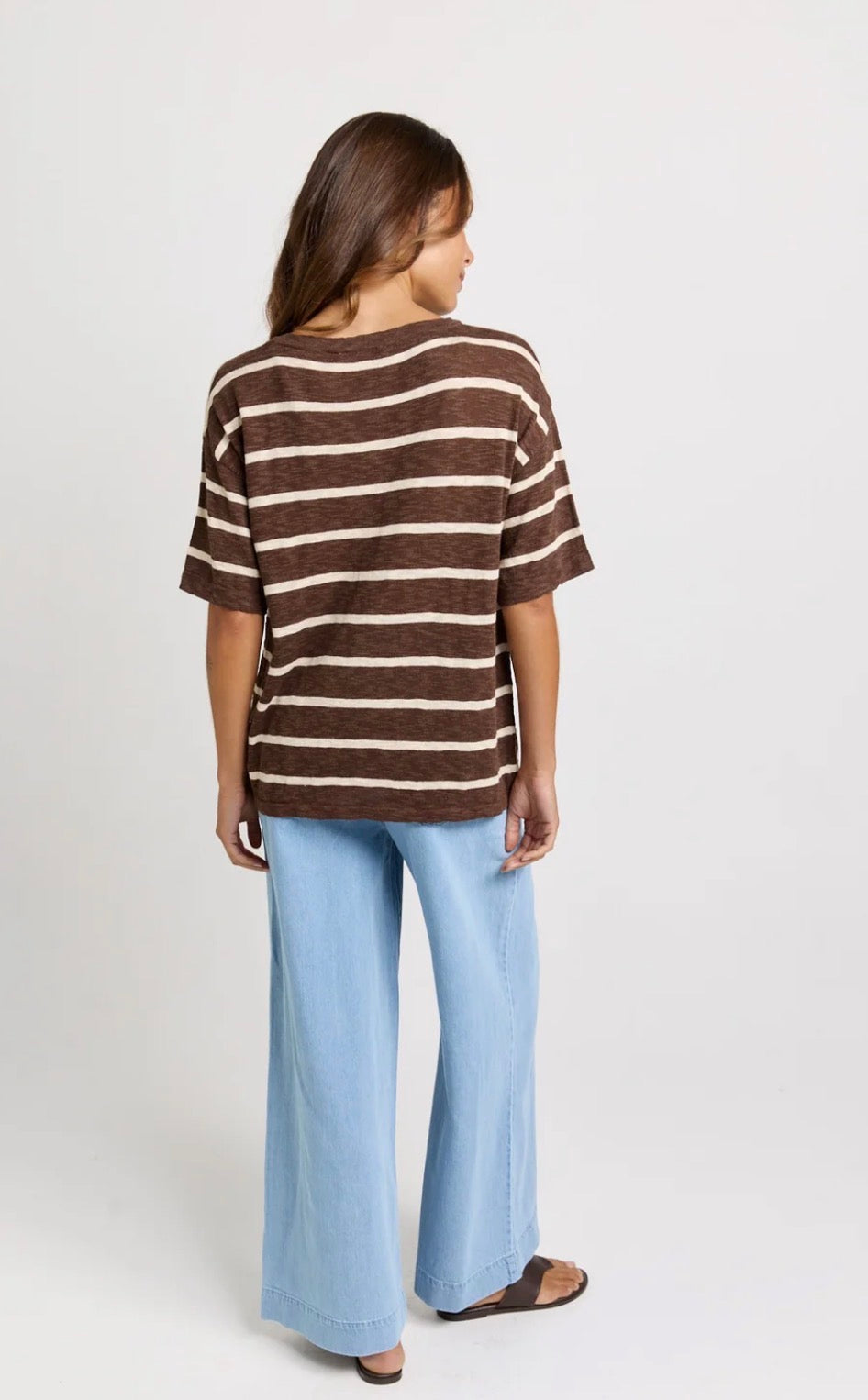 Aries Vneck Top - Choc